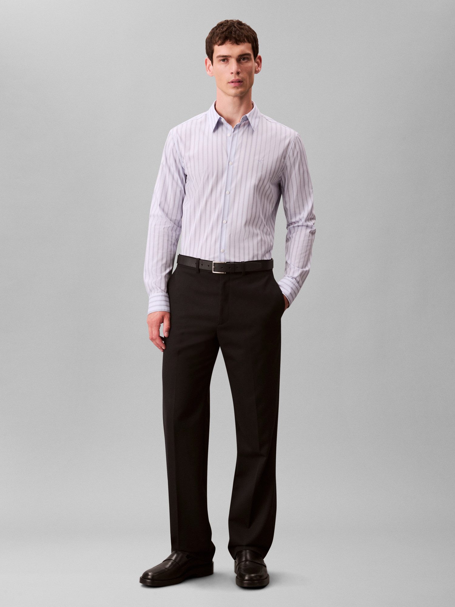 Calvin Klein Businessoverhemd LS MULTI STRIPE STRETCH SLIM SHI