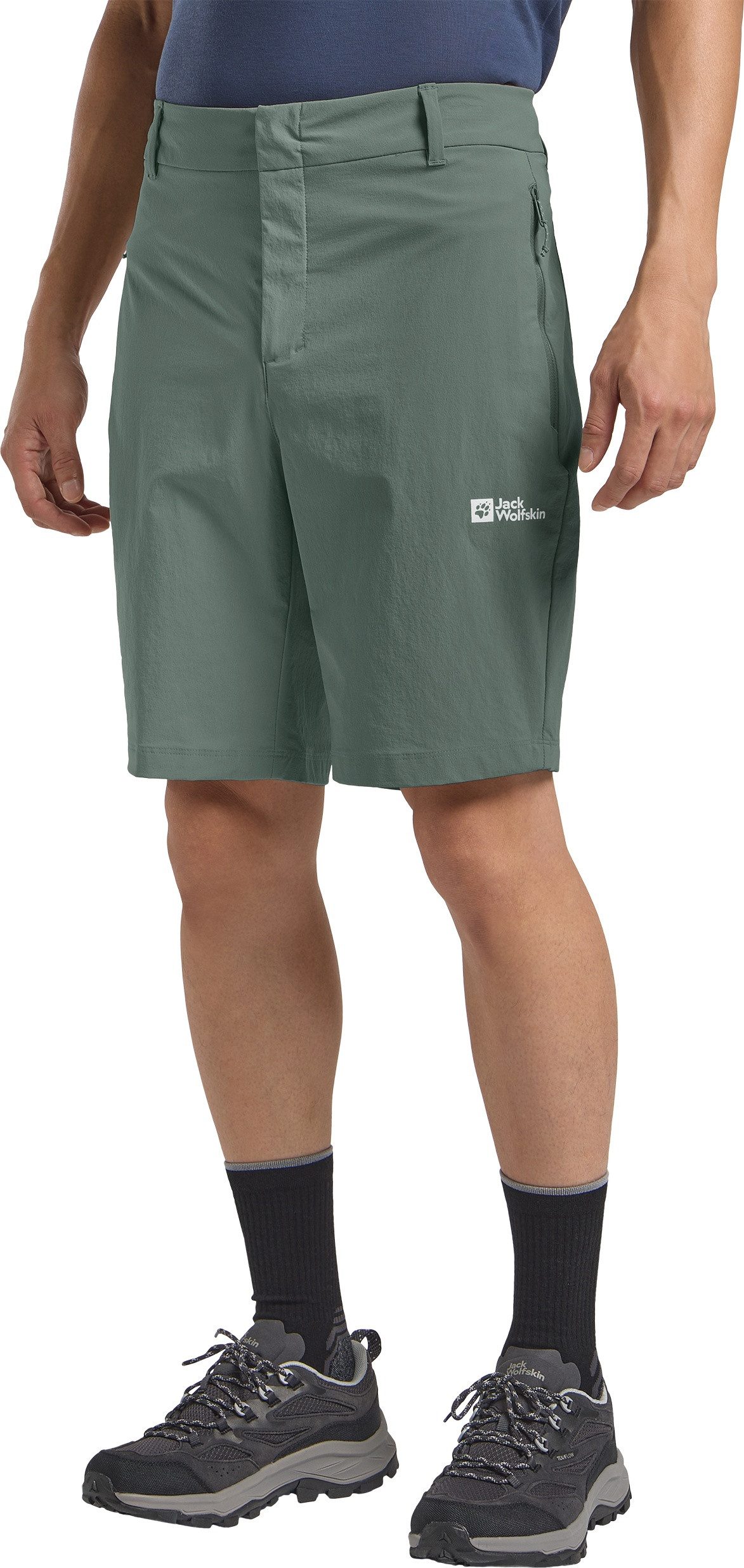 Jack Wolfskin Short HIKEOUT SHORTS M heren broeken maat 56 grijs