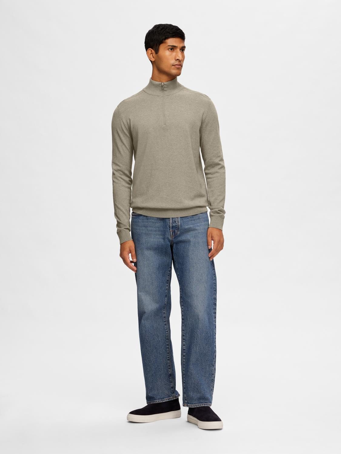 SELECTED HOMME Schipperstrui SLHBERG HALF ZIP CARDIGAN NOOS
