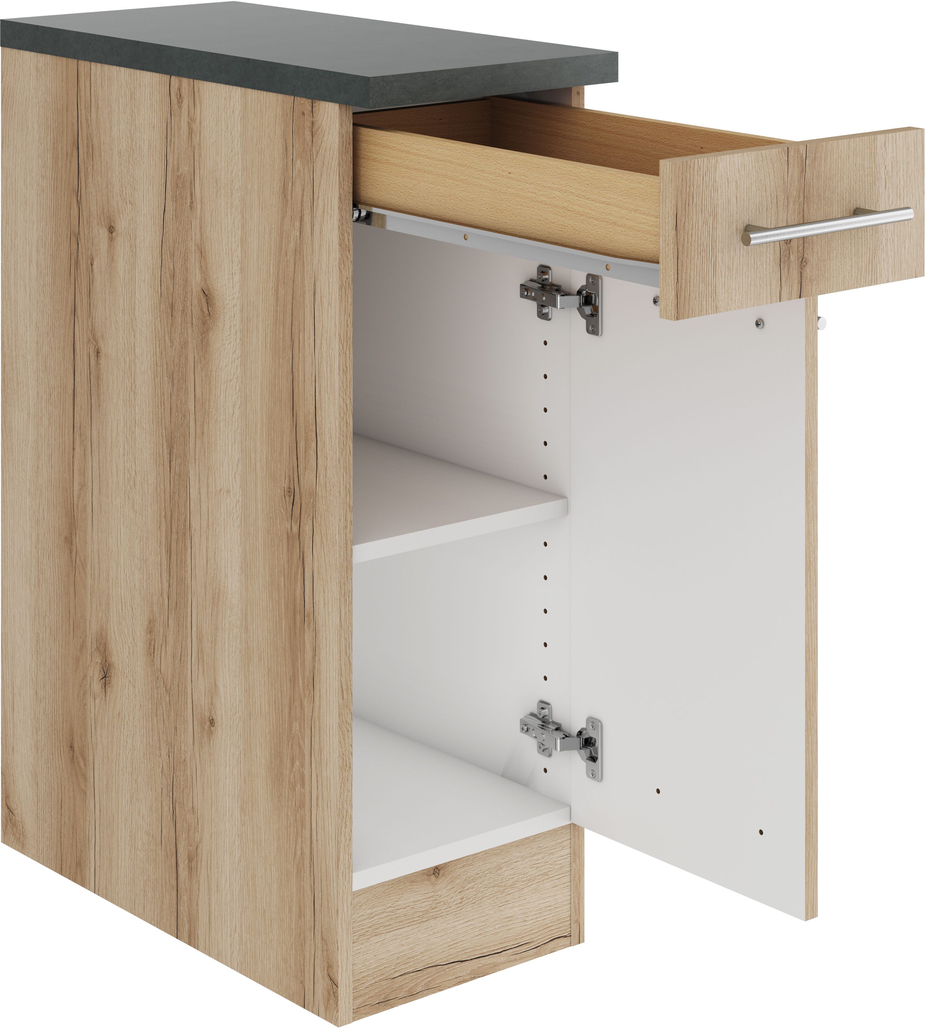 OPTIFIT Onderkast Bella Breedte 30 cm, 1 deur, 1 legplank, 1 lade