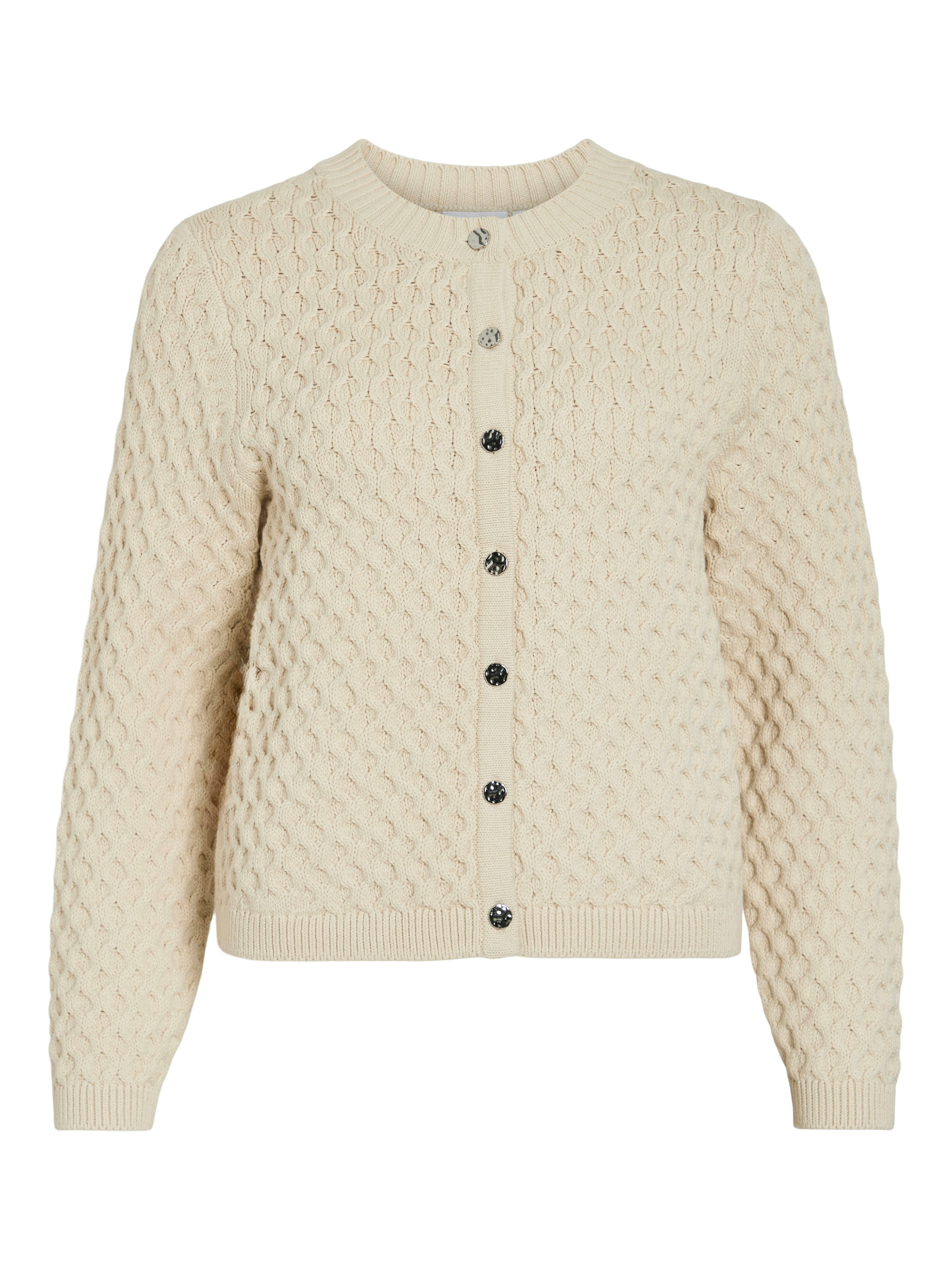 Vila Vest VIKALI L/S O-NECK KNIT BUTTON CARDIGAN