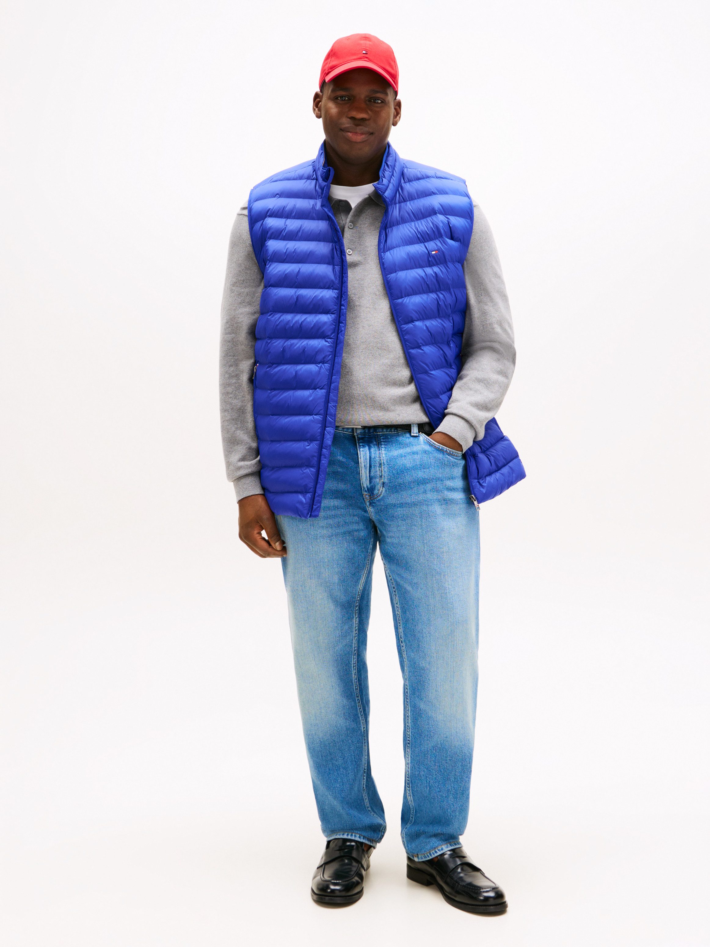 Tommy Hilfiger Bodywarmer BT-PACKABLE RECYCLED VEST-B in grote maten, logoborduring