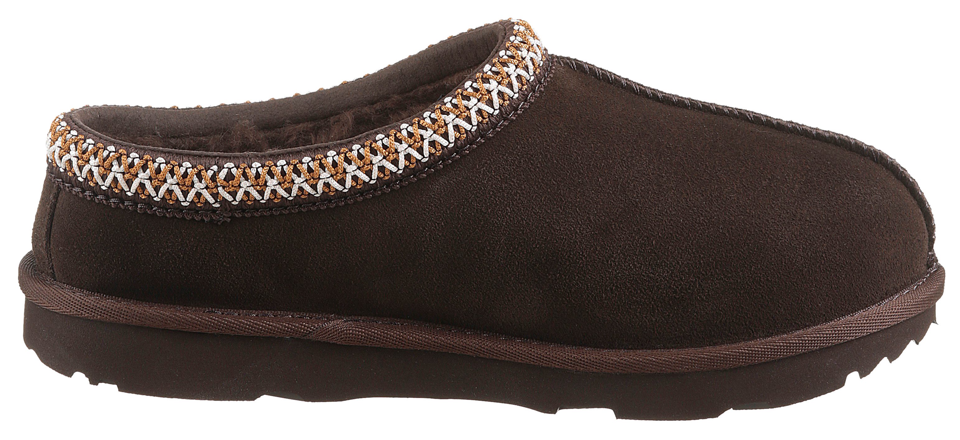 UGG Pantoffels K TASMAN II plateau clog, mule, pantoffel met lamswol