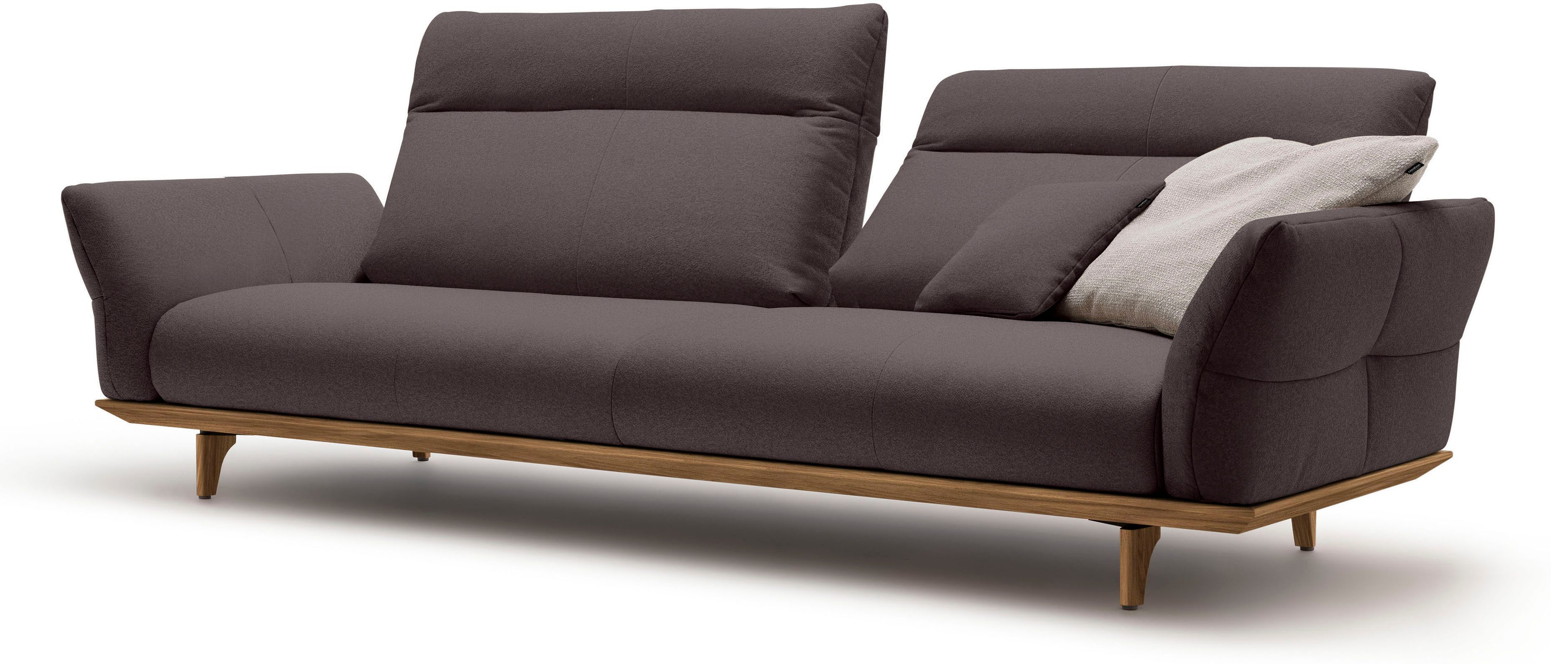 Creation BY ROLF BENZ 4-zitsbank Hs.460 Onderstel in walnotenhout, walnotenhouten poten, breedte 248 cm