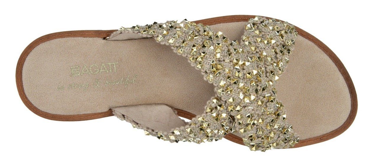 BAGATT Slippers versierd met fonkelende studs