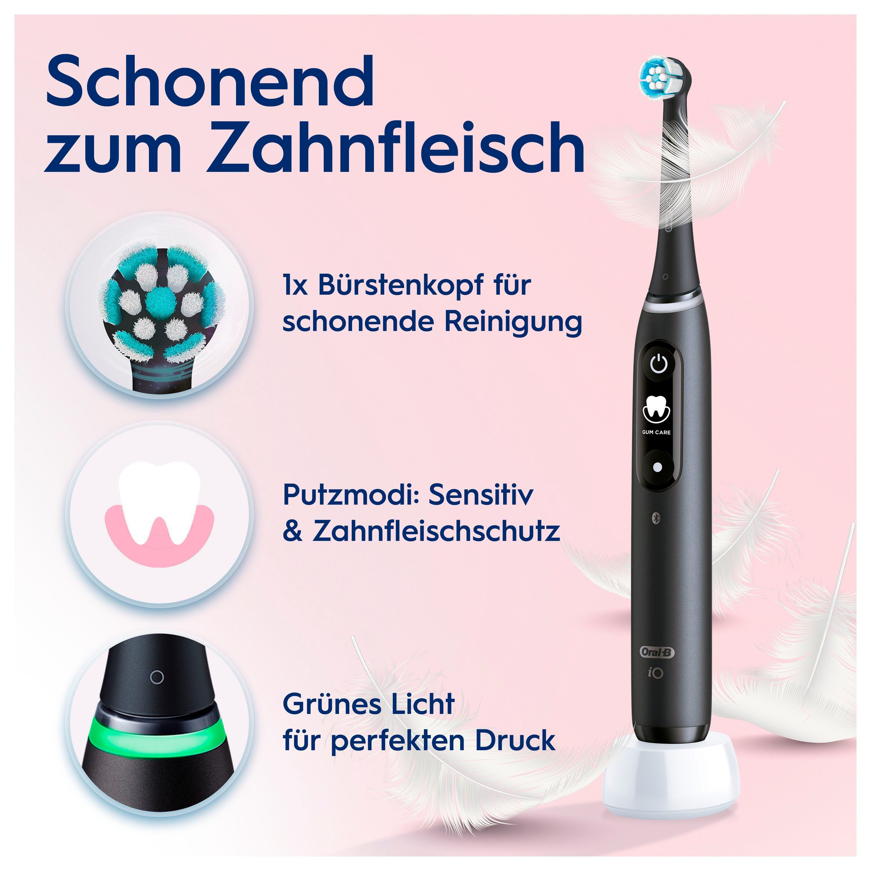 Oral B Elektrische tandenborstel IO 6 met magnet technologie, display, 5 reinigingsstanden, reisetui