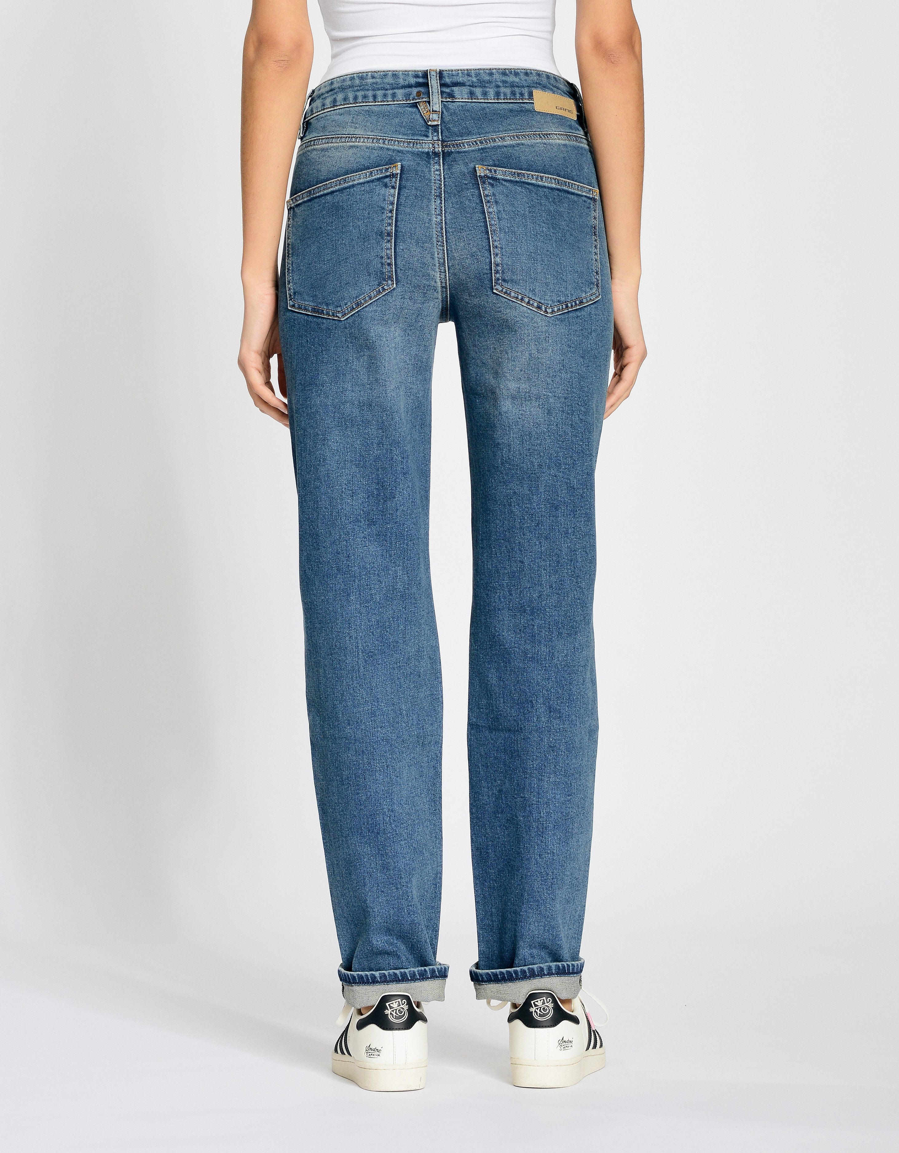 GANG Straight jeans 94SOLEY exclusief ontwerp zonder opgerolde pijpen
