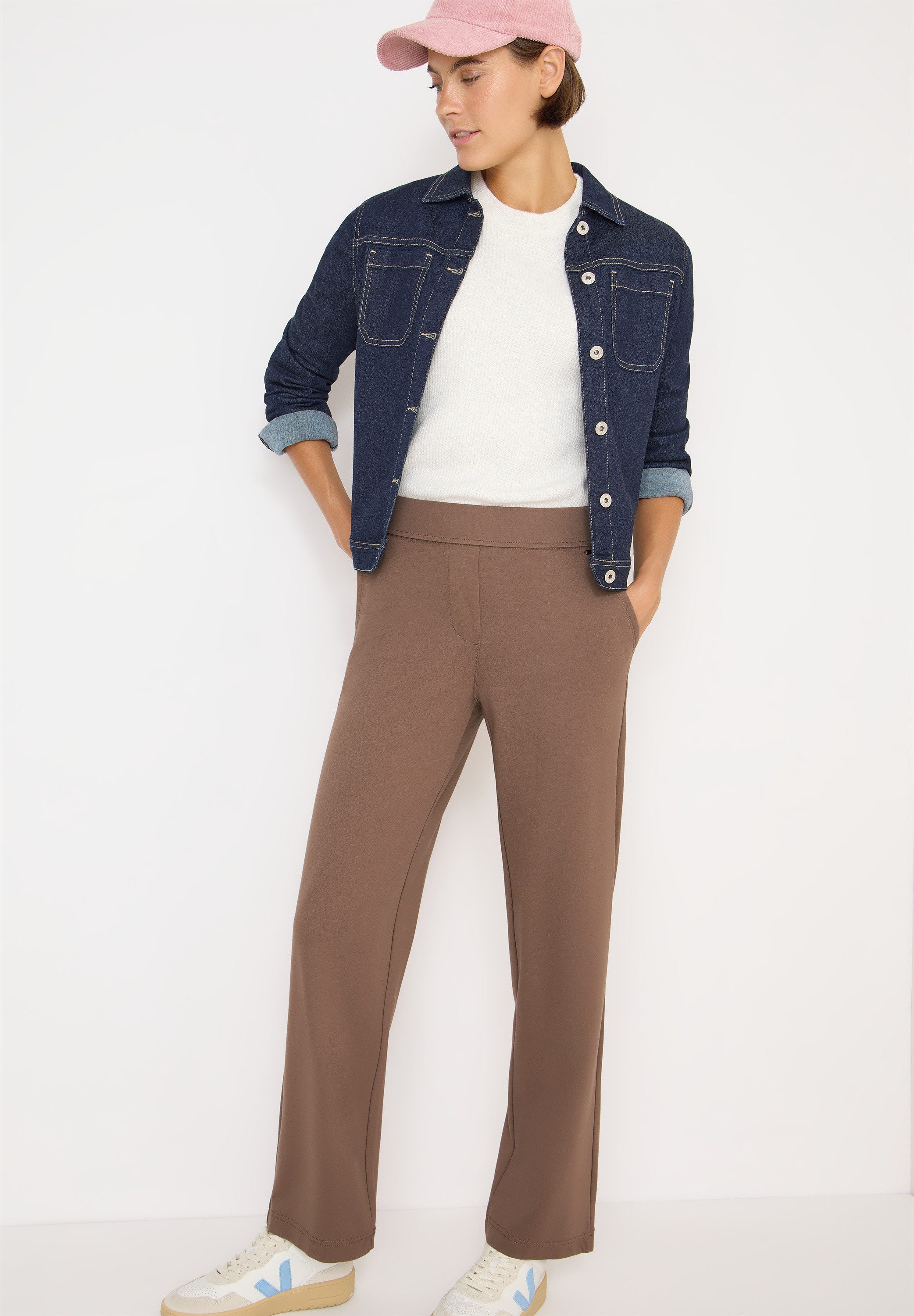 Cecil Jerseybroek Neele met elastische taille