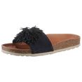 verbenas slippers reina roda met voorgevormd voetbed blauw