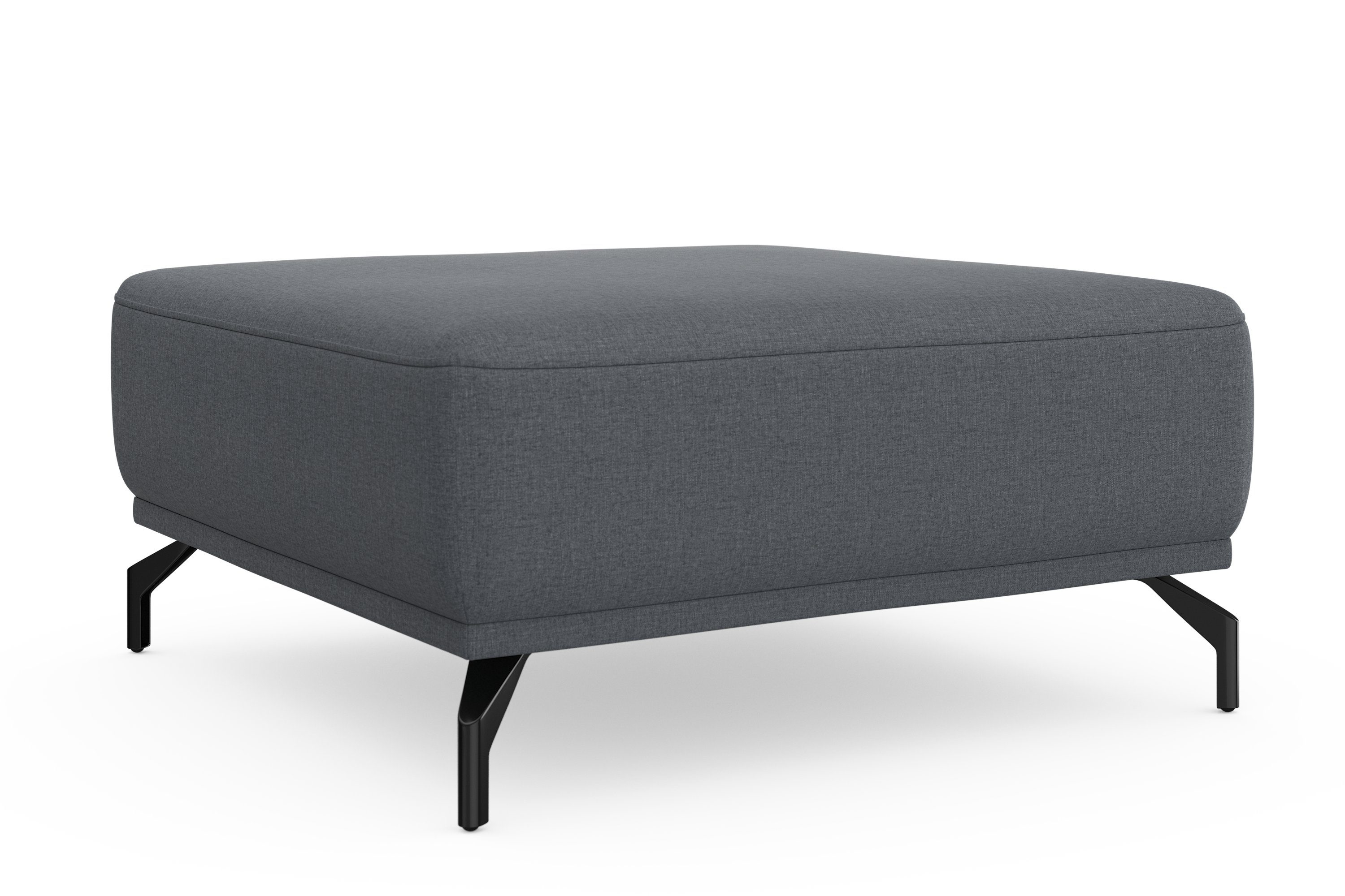 sit&more Hocker Bailando met binnenvering en zwarte, matte metalen poten