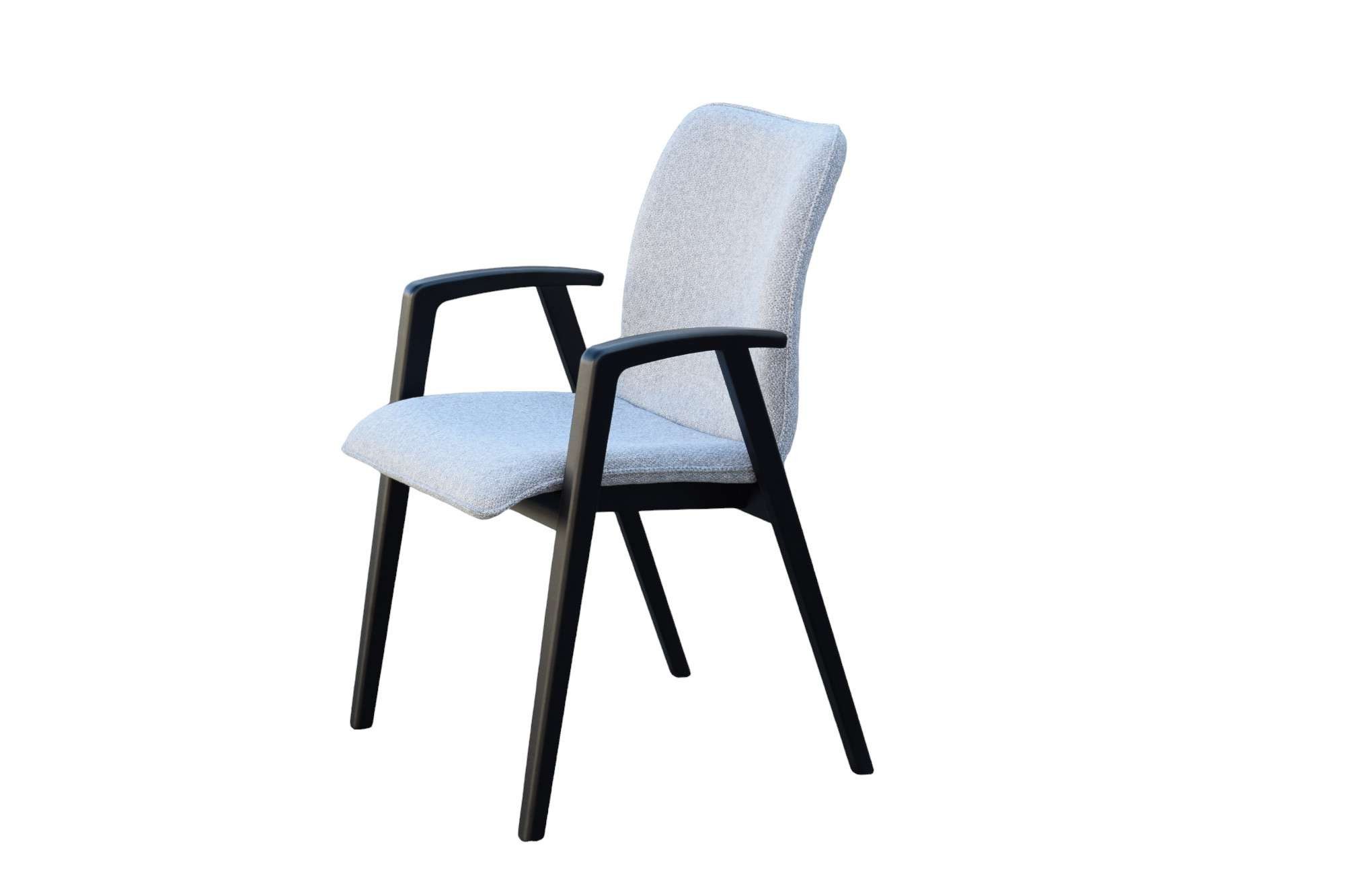 Home affaire Stoel met armleuningen Loreen eetkamerstoel, gestoffeerde stoel, woonstoel, eetstoel met armleuningen (set, 2 stuks)