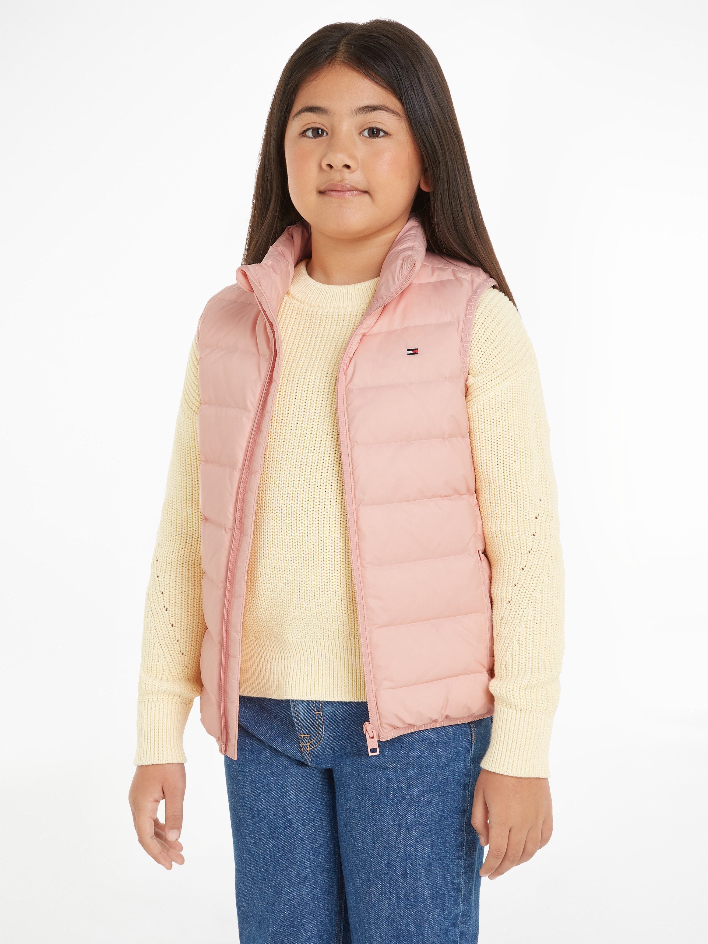 Tommy Hilfiger Bodywarmer U ESSENTIAL LIGHT DOWN VEST Kinderen tot 16 jaar met logostiksel