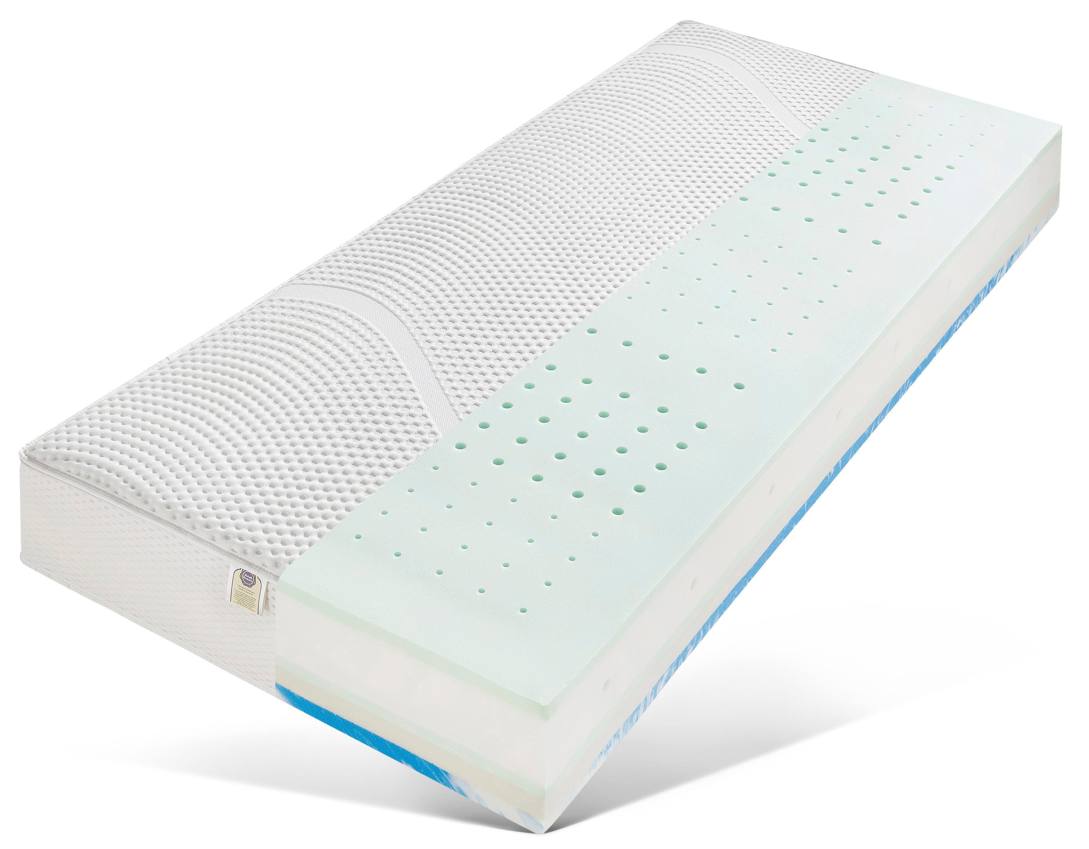 Hemafa Pocketveringsmatras Gel stijl TFK 2500 hoogte 25 cm pocketvering matrassen maat 90 cm x 200 cm x 25 cm geel