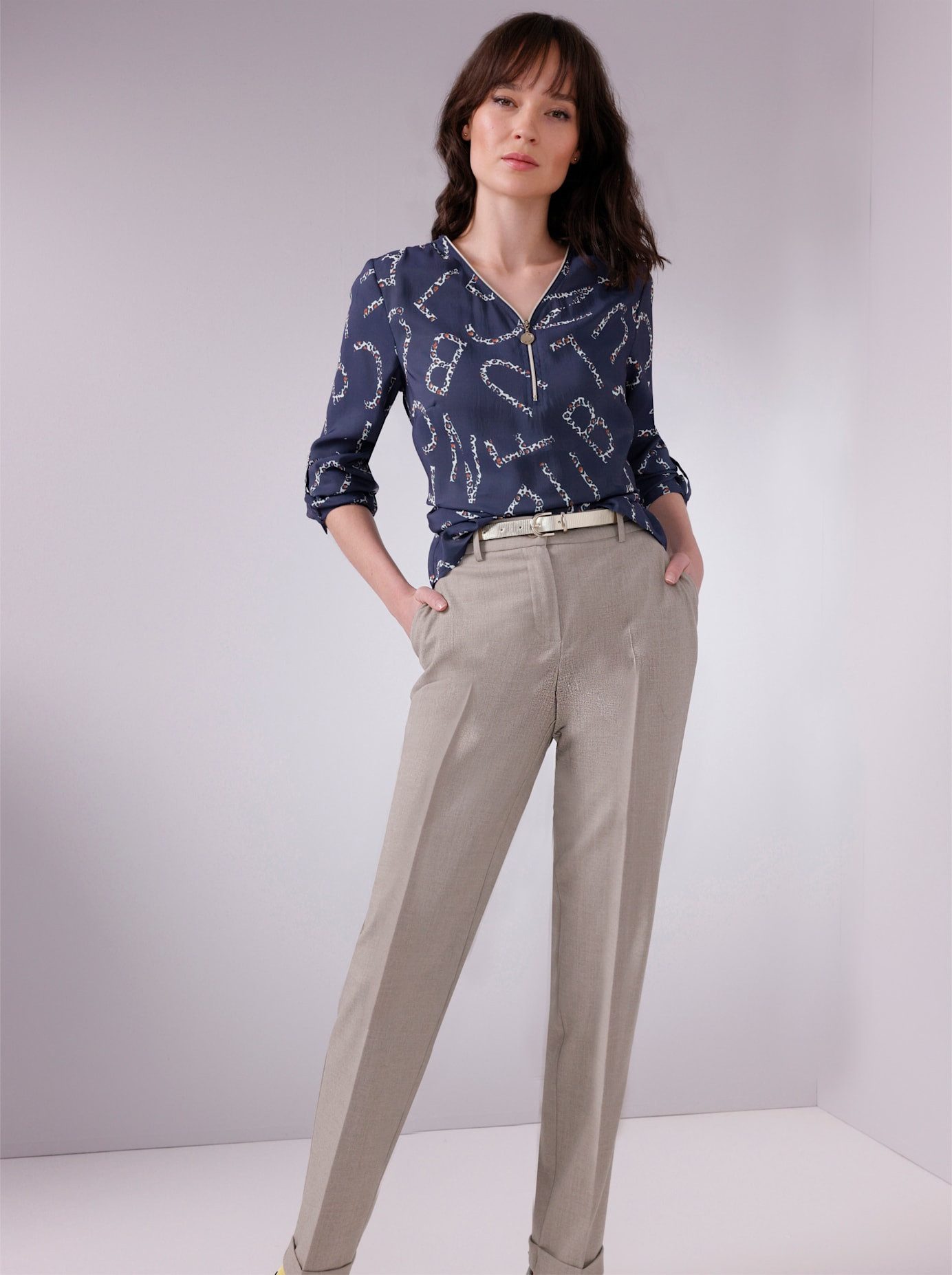 Cosma Pantalon met vouw