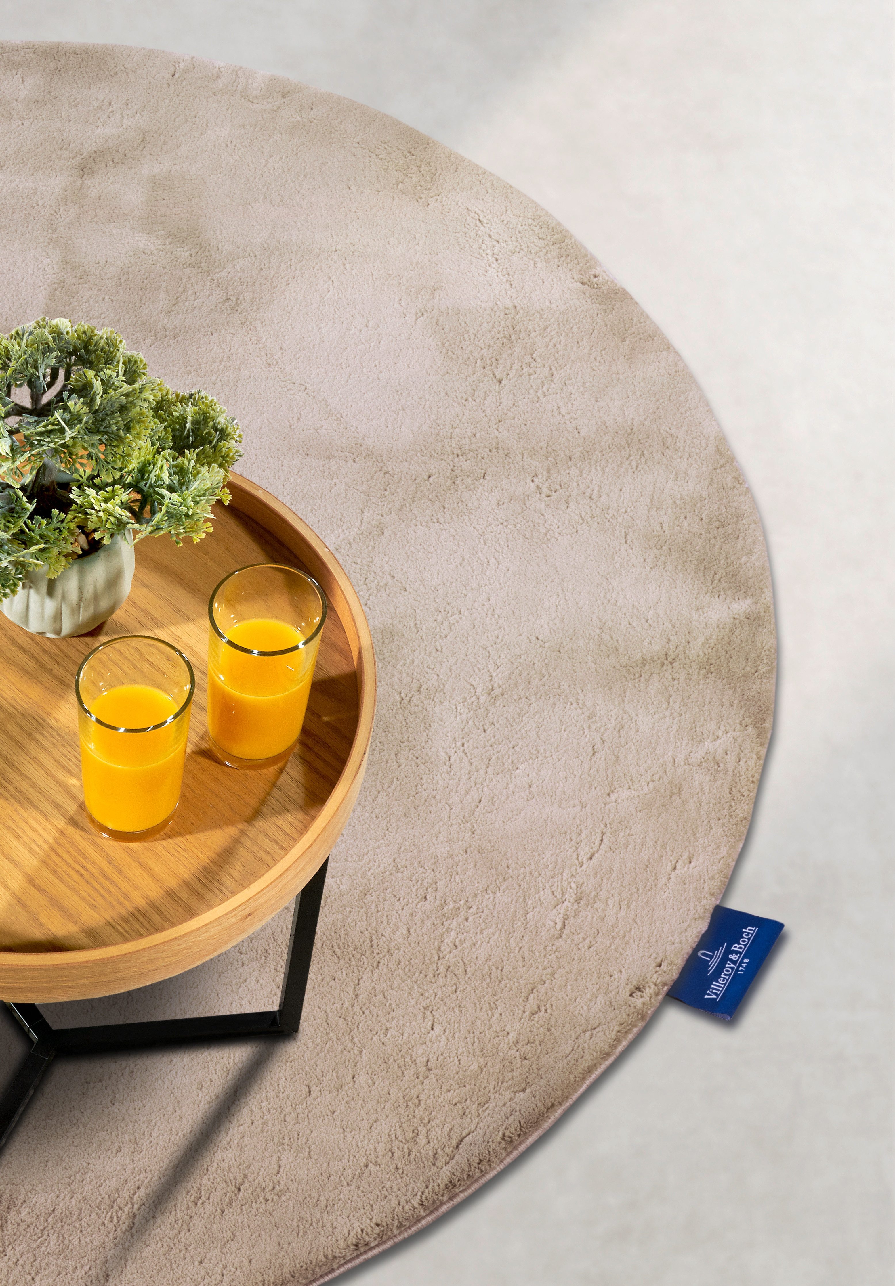 Villeroy & Boch Vloerkleed Leon Lange pool, shaggy, effen, pluizig, zacht, glanzend, modern, effen