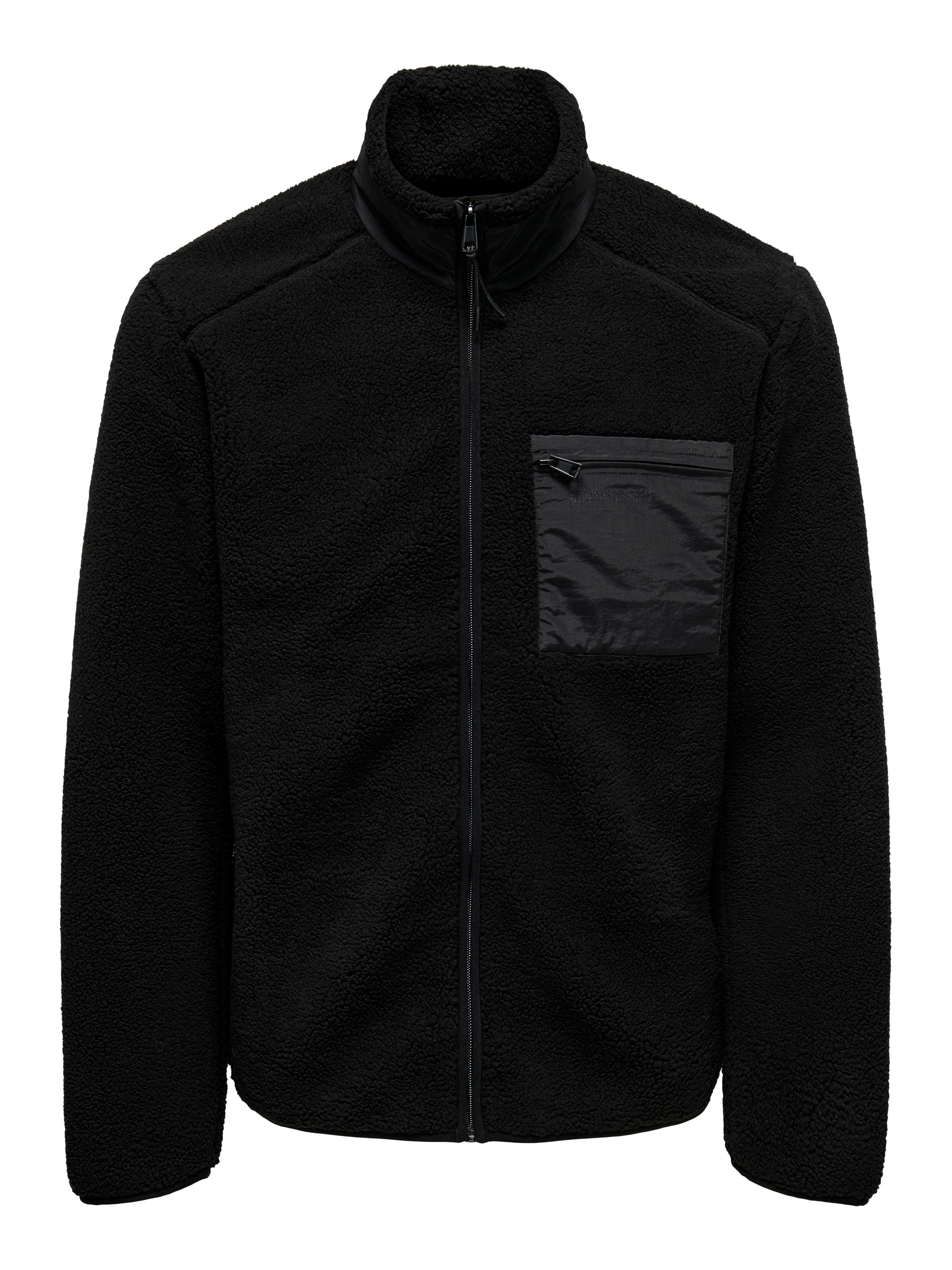 ONLY & SONS Gebreid fleecejack ONSDALLAS LIFE SHERPA JACKET OTW VD
