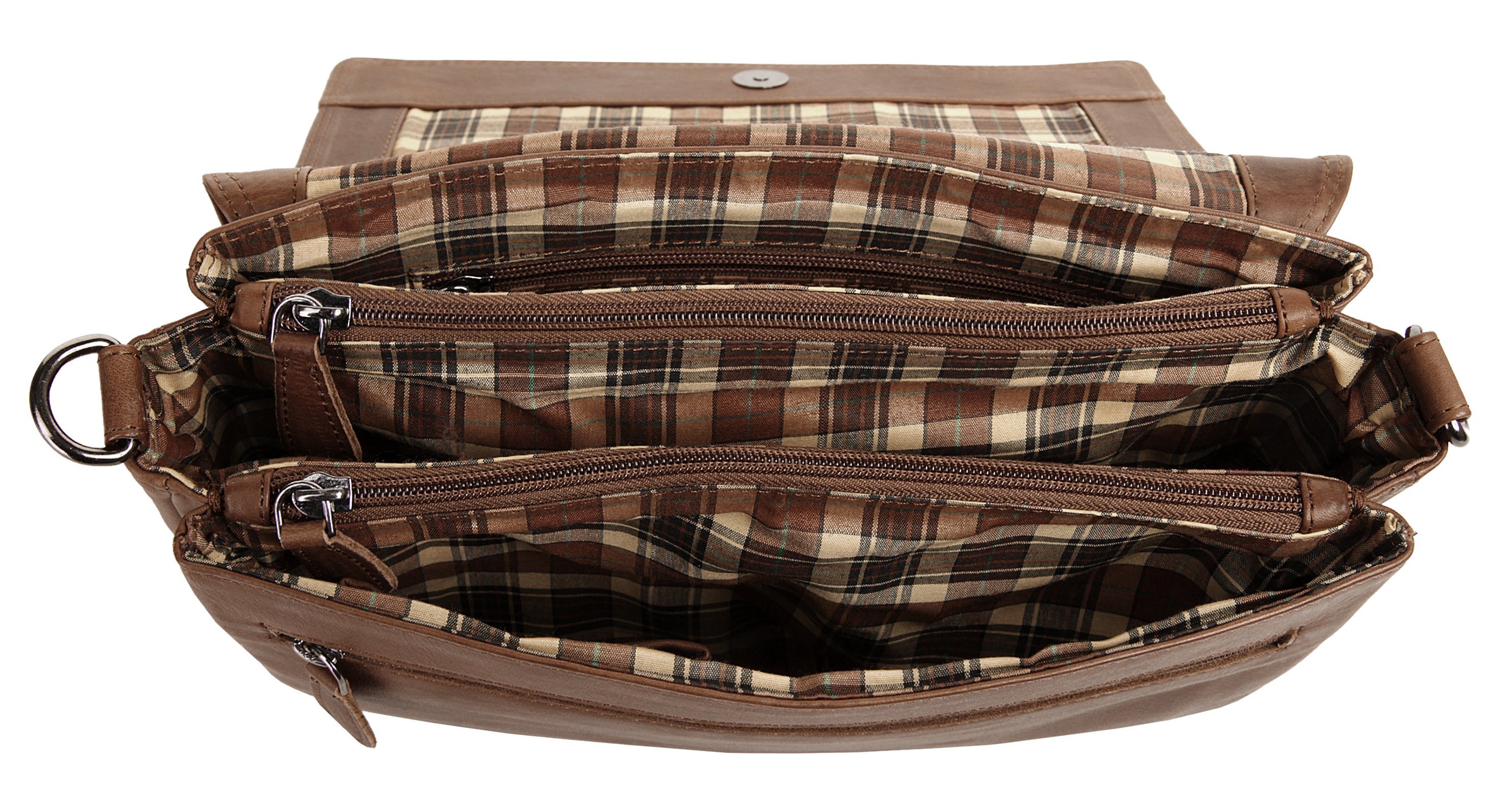 Cluty Schoudertas echt leder