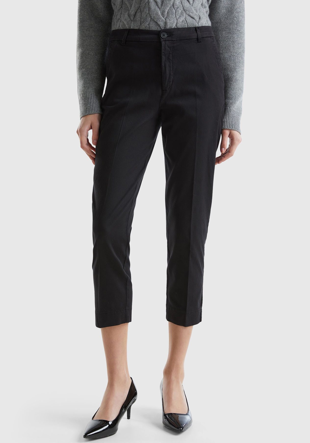 United Colors of Benetton Five-pocketsbroek met persplooien