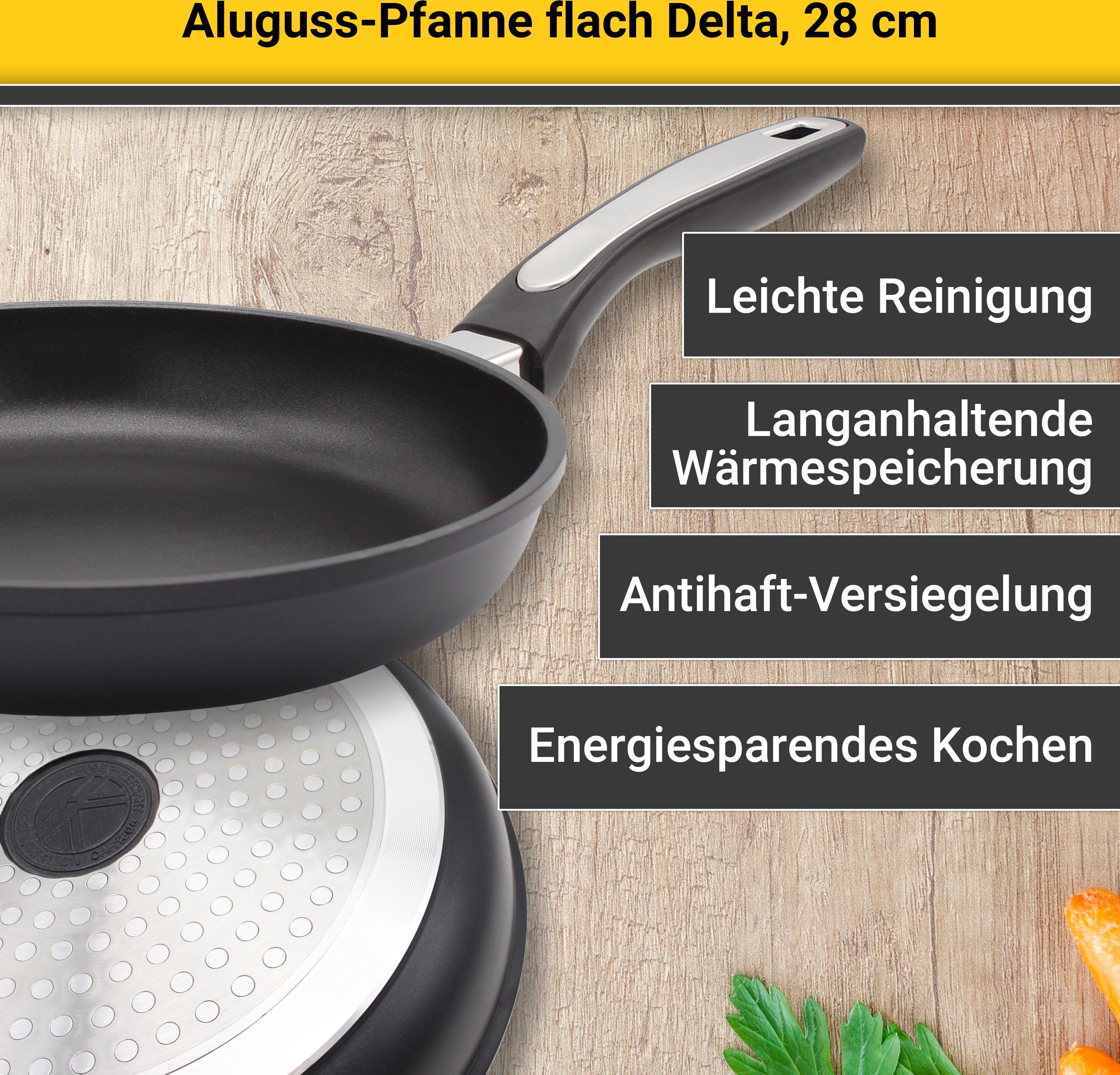 Krüger Koekenpan Gietaluminium koekenpan plat delta (1-delig)