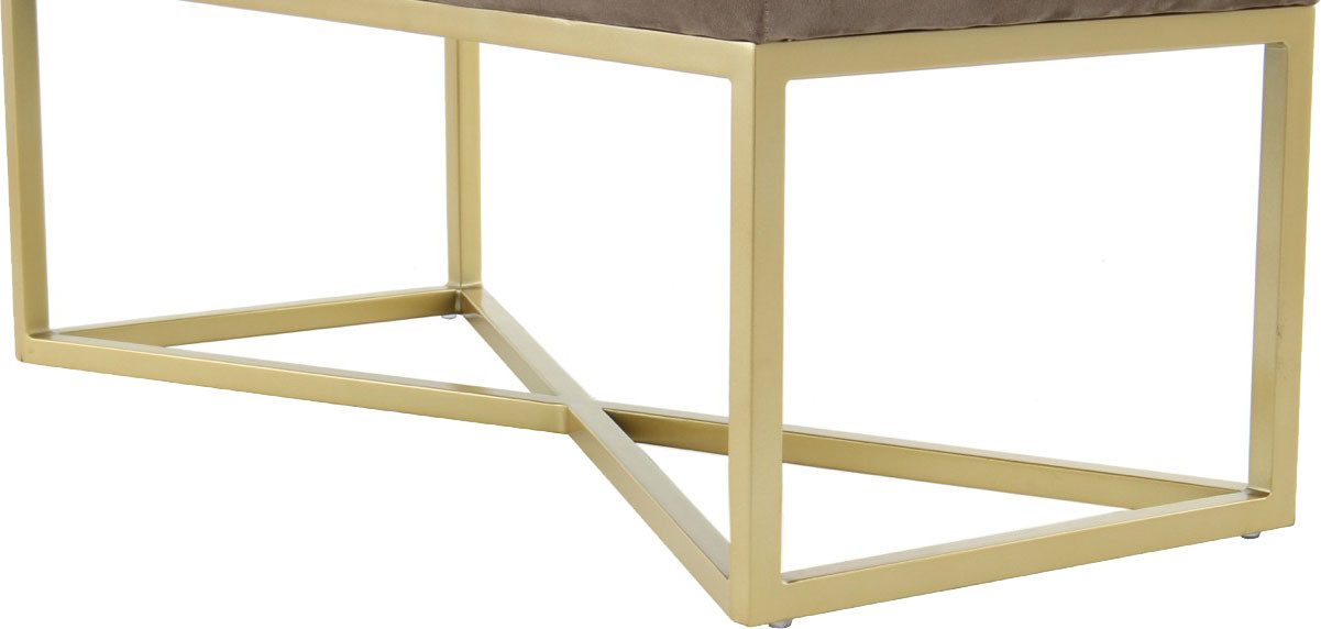 Kayoom Zitbank Diaz 125, Elegante uitstraling door goudkleurig frame, biedt meerdere zitplaatsen (1 stuk)