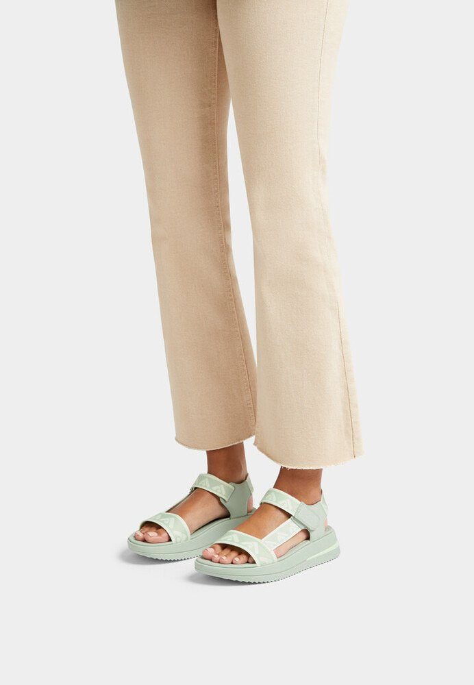 Fitflop Sandalen SURFF WEBBING BACK , zomerschoen, sandaal, sleehak, met microwobbleboard - voetbed