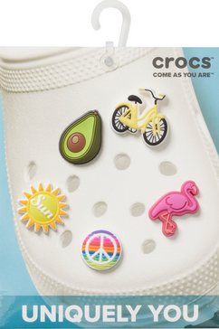 crocs schoenbutton jibbitz™ sunny days om zelf te stylen (set, 5-delig, geen speelgoed. niet geschikt voor kinderen onder de 3 jaar.) wit