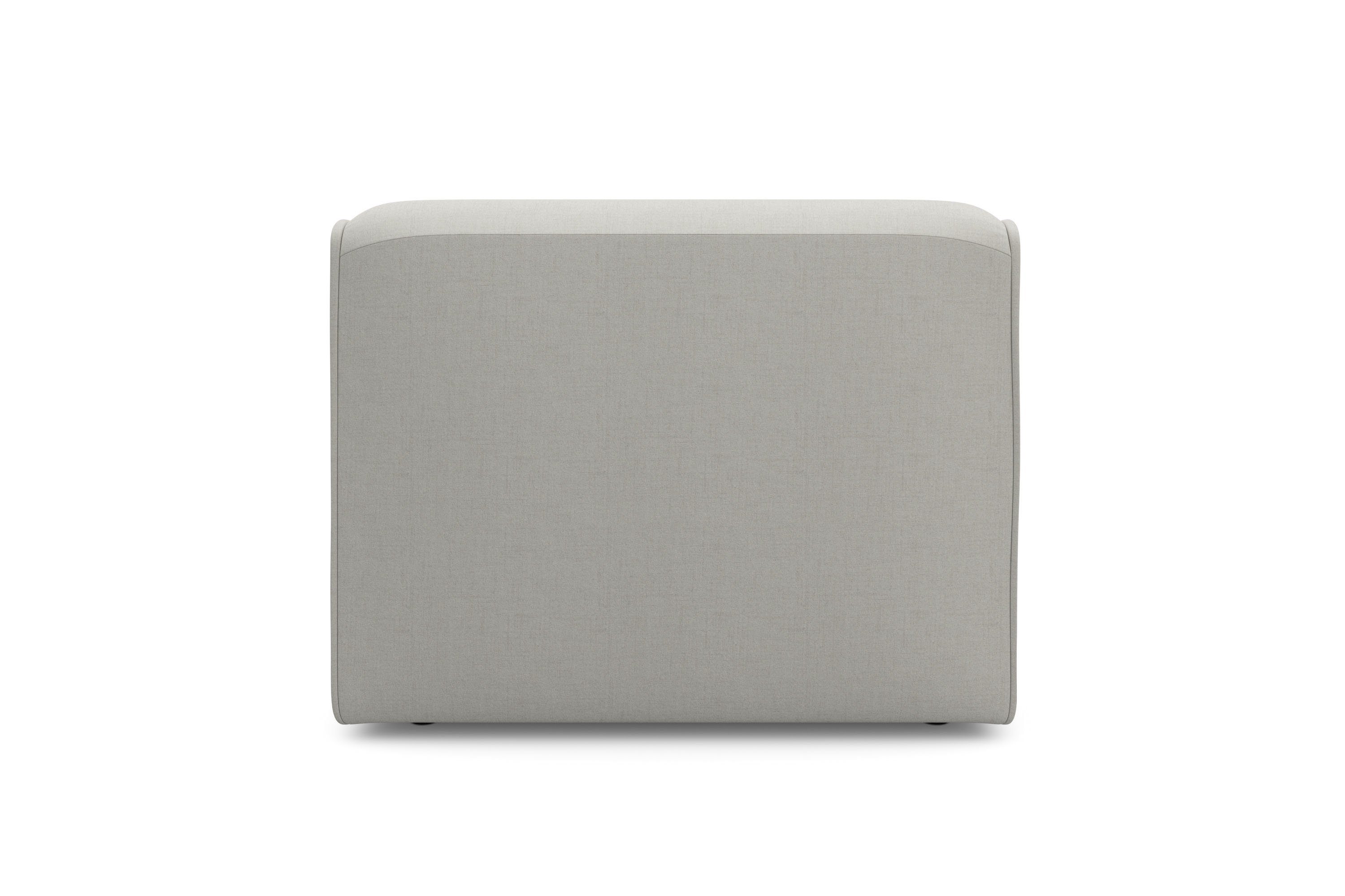RAUM.ID Fauteuil Merid sofa-middenelement, afmetingen B/D/H: 84/97/46 cm als module of apart te gebruiken, voor individuele samenstelling