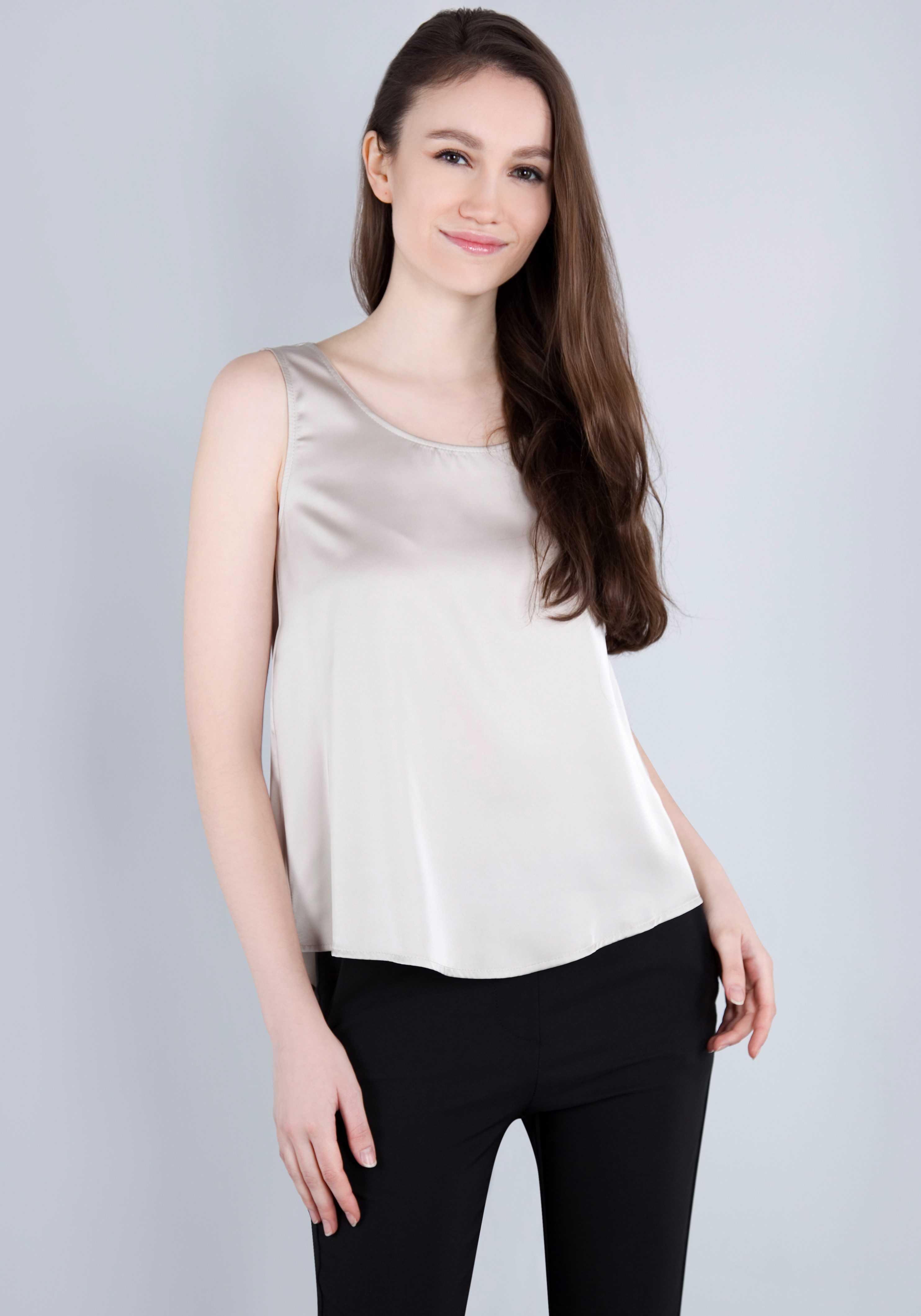 IMPERIAL Top in glanzende satijnkwaliteit