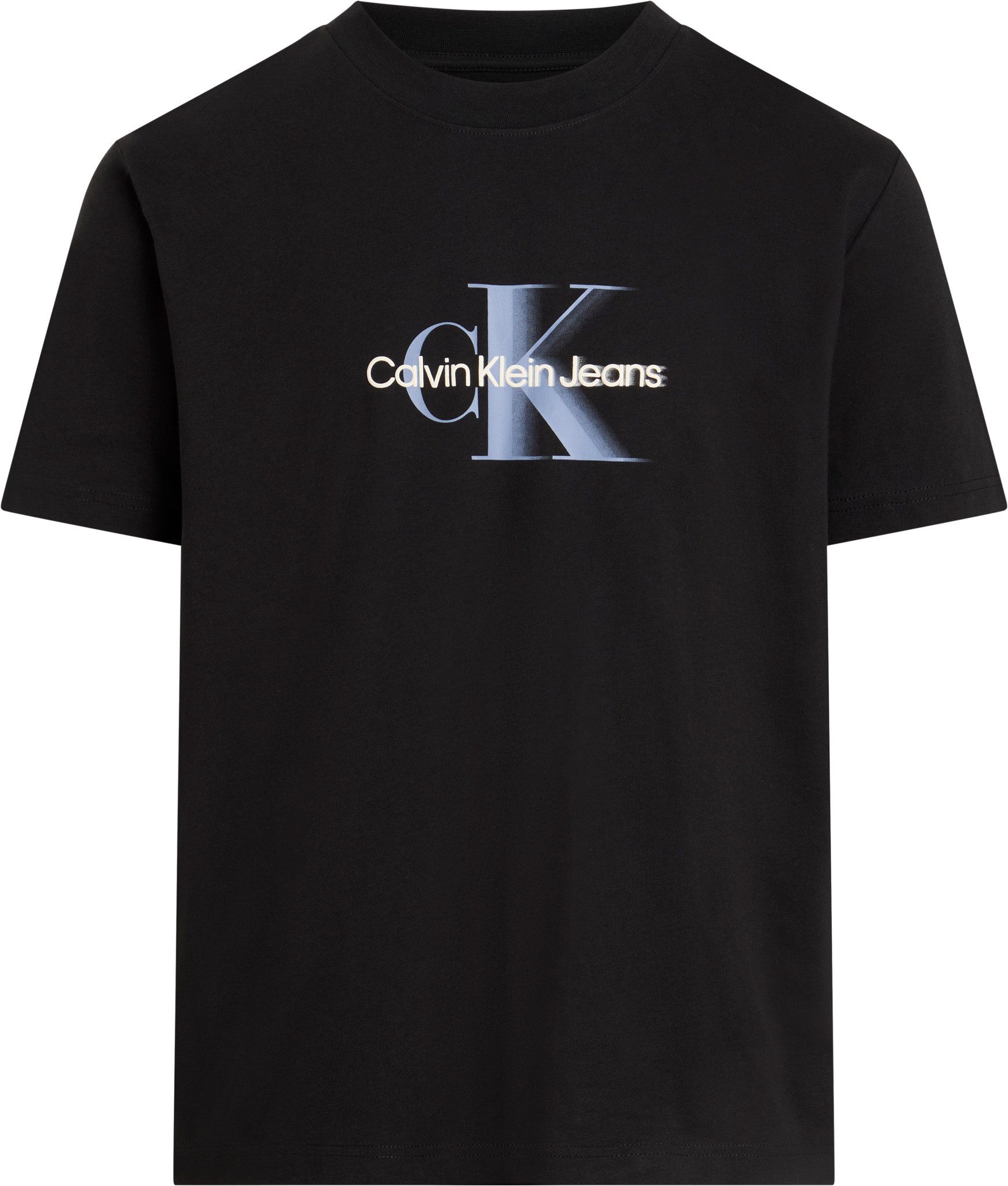 Calvin Klein Jeans Plus T-shirt PLUS MONOLOGO SHIFT TEE heren t-shirts maat 5XL (62) zwart