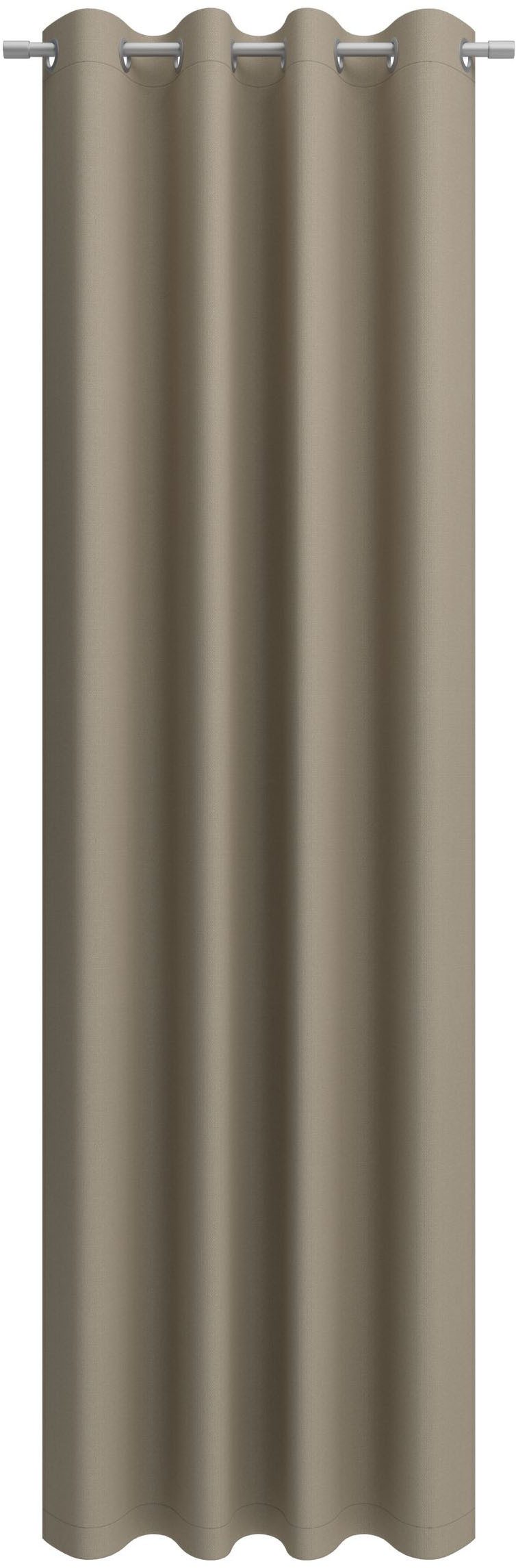 Neutex for you! Gordijn Linessa Ooggordijn met metalen ogen, breedte 137 cm, op maat (1 stuk)