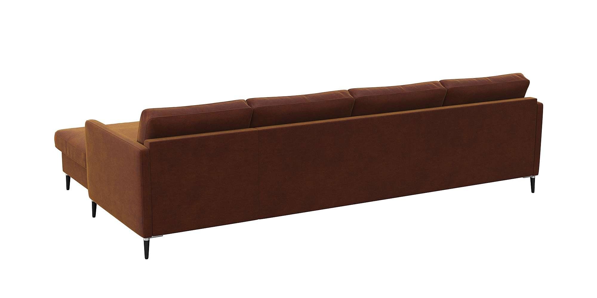 FLEXLUX Hoekbank Fiore, L-vorm, comfortabel en aangenaam door hoogwaardige zitopbouw