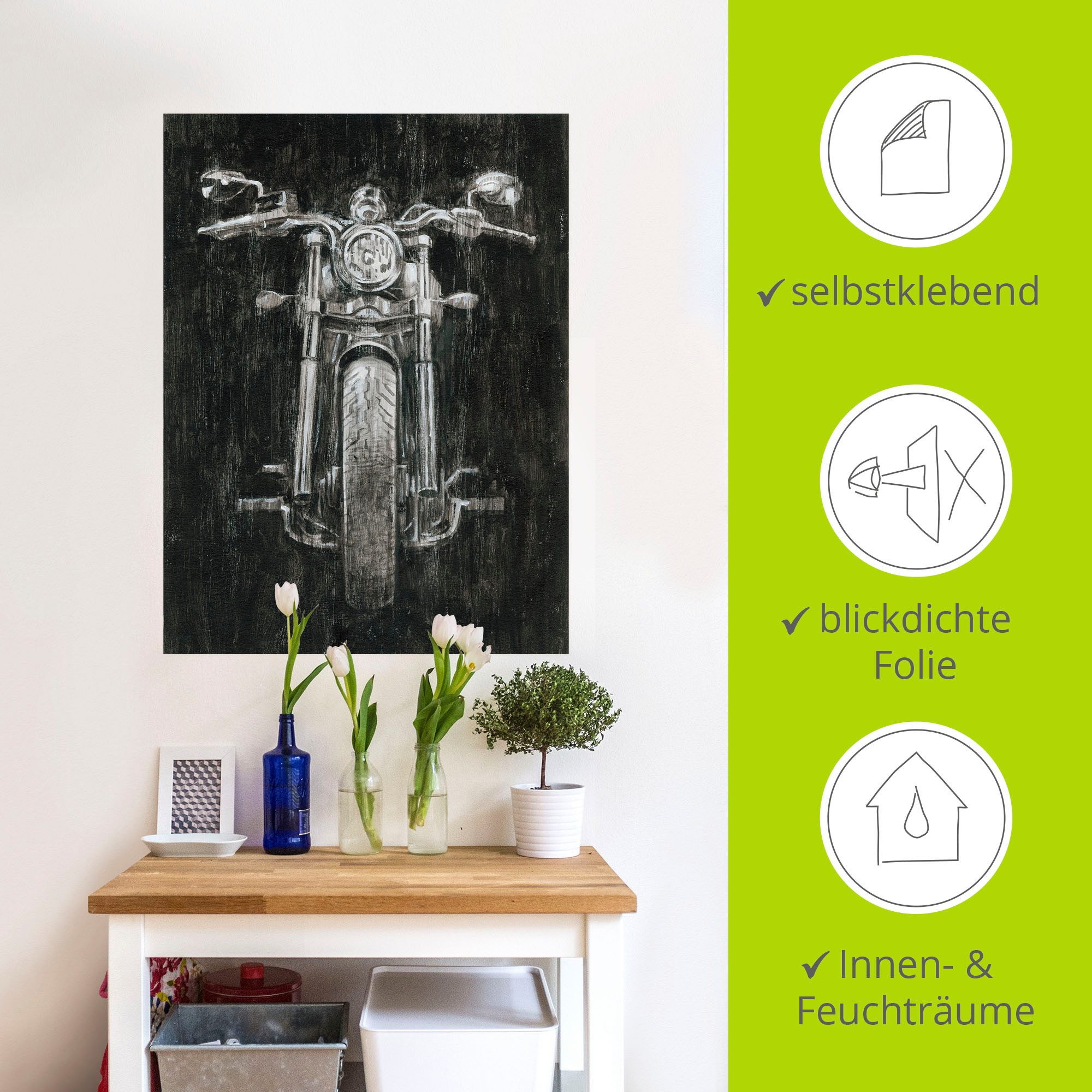 Artland Artprint Ijzeren paard I als poster, muursticker in verschillende maten