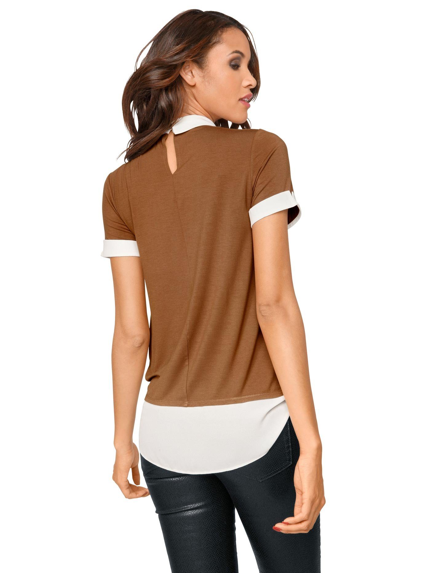 heine Shirt met ronde hals (1-delig)