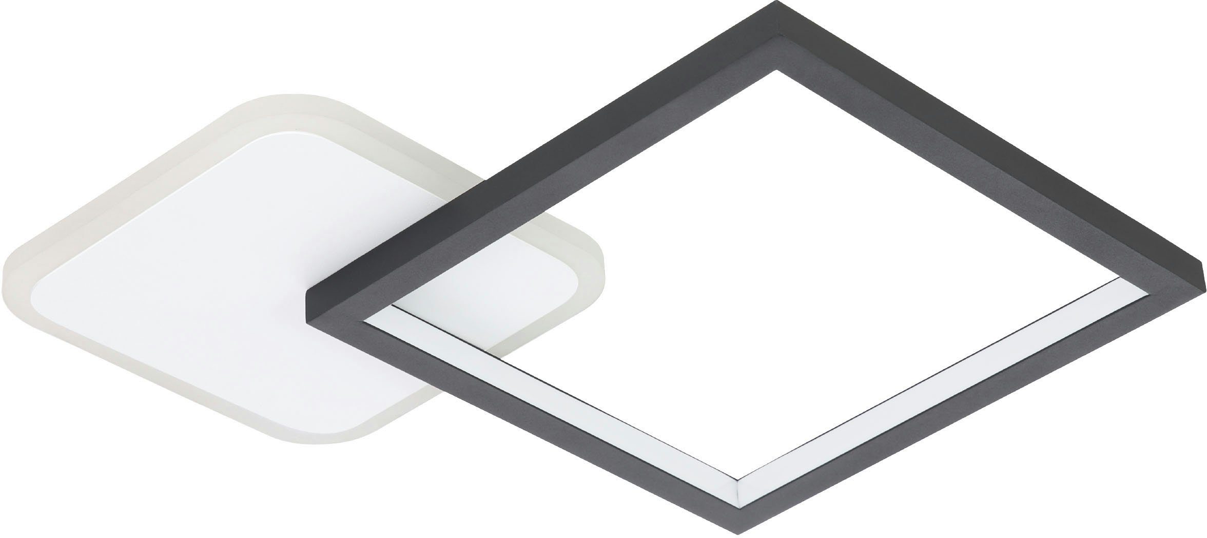 EGLO plafondlamp Sazan met ventilator 55cm, zwart/wit kopen? | Plafondlampen