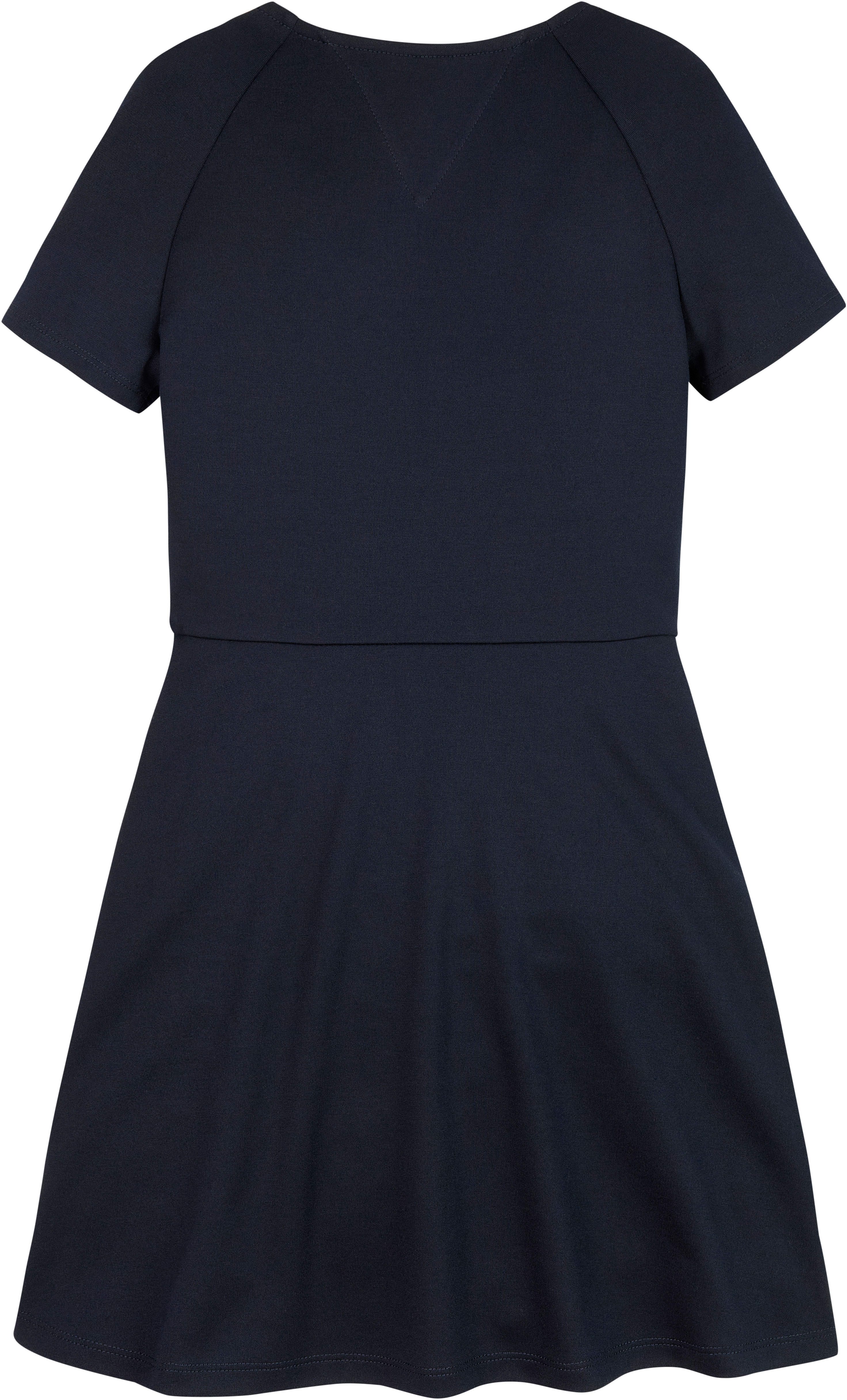 Tommy Hilfiger Jurk in a-lijn PUNTO FIT & FLARE DRESS SS Kinderen tot 16 jaar met logo-opdruk