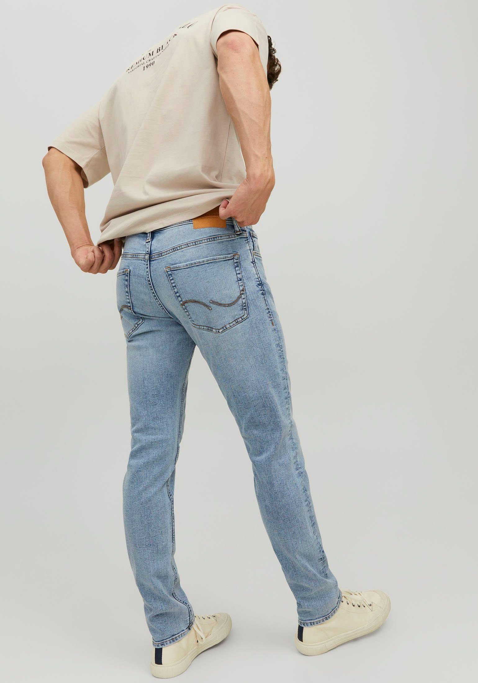 Jack & Jones Slim fit jeans JJIGLENN – Jeans met stretch en figuuraccentuerende silhouet