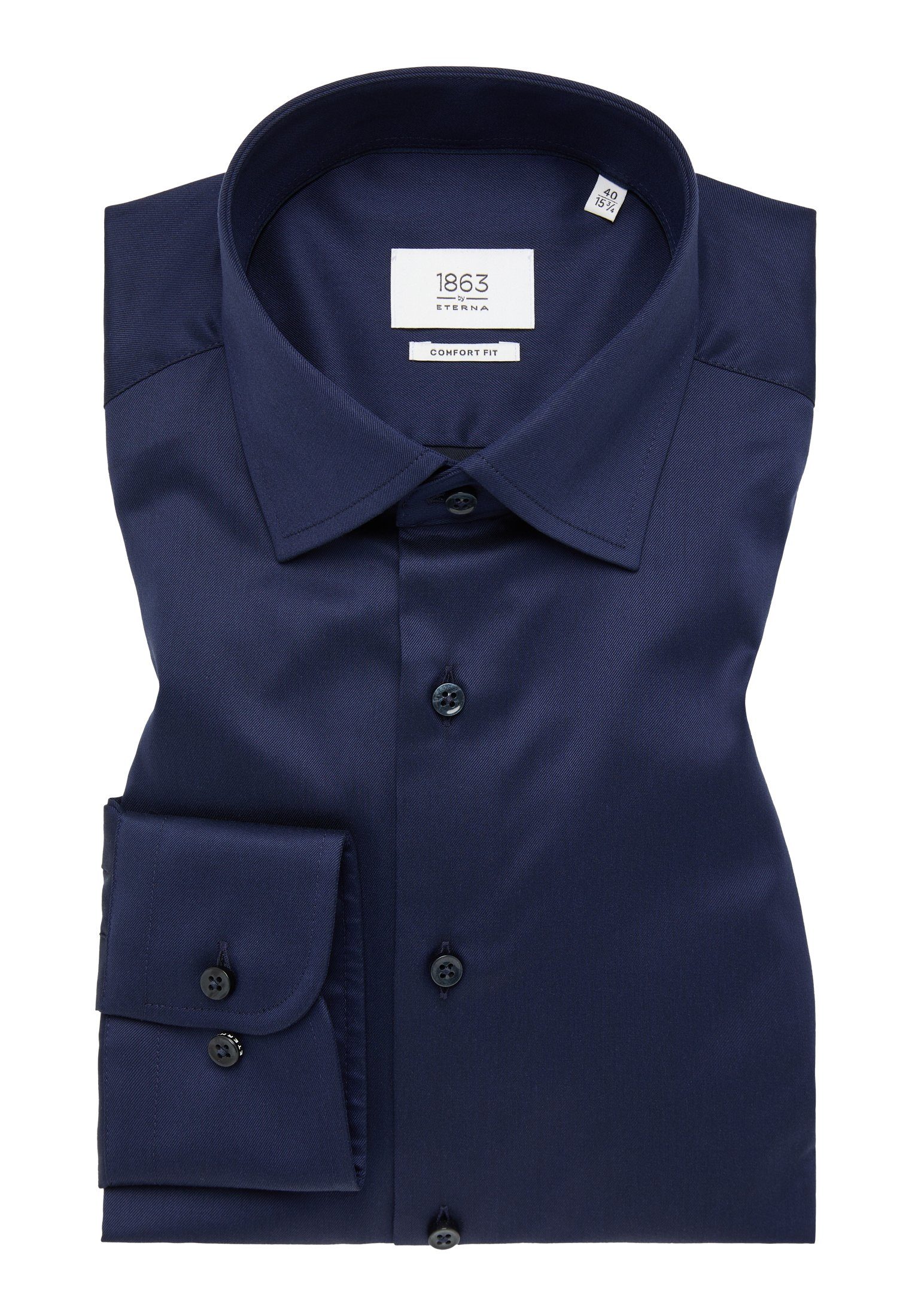 Eterna Overhemd met lange mouwen Comfort fit NON IRON (strijkvrij)
