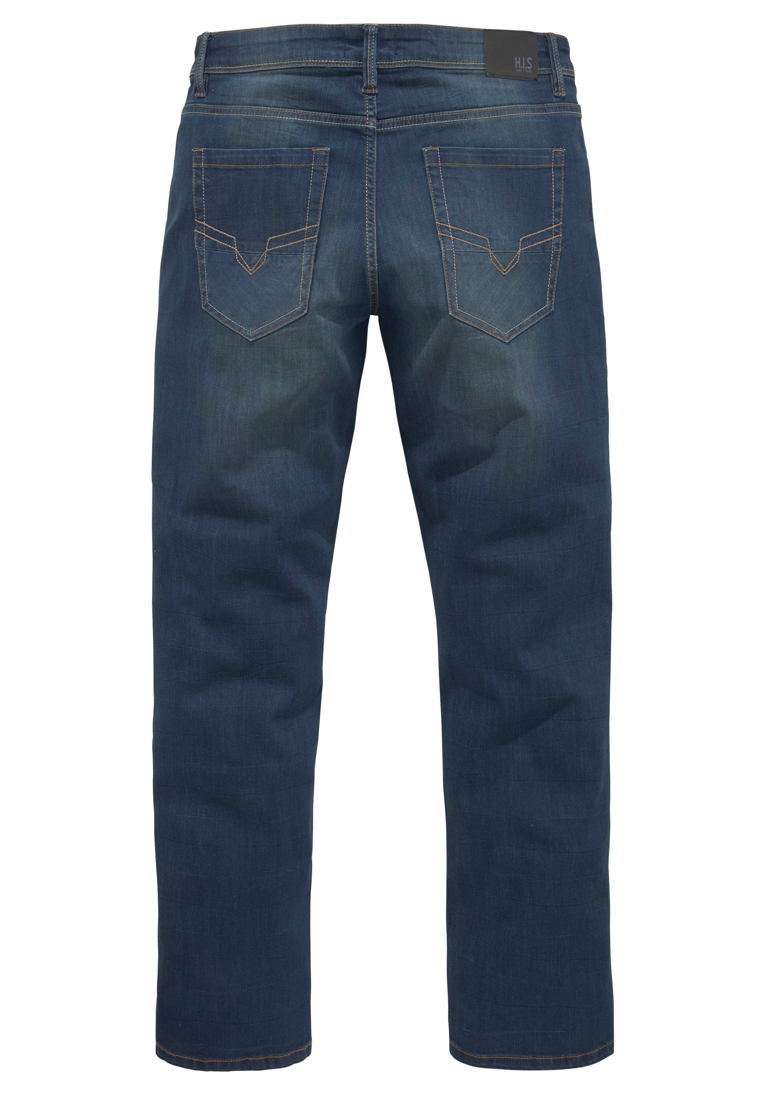 H.I.S Comfort fit jeans ANTIN comfortabele pasvorm, rechte pasvorm, met used-wassing