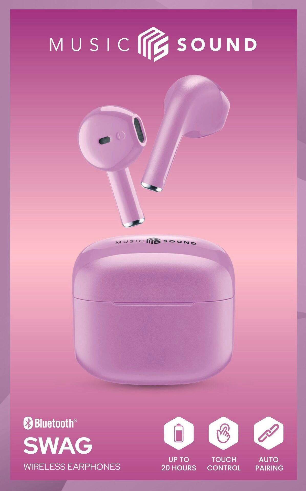 Cellularline Wireless in-ear-hoofdtelefoon SWAG BT hoofdtelefoon MS