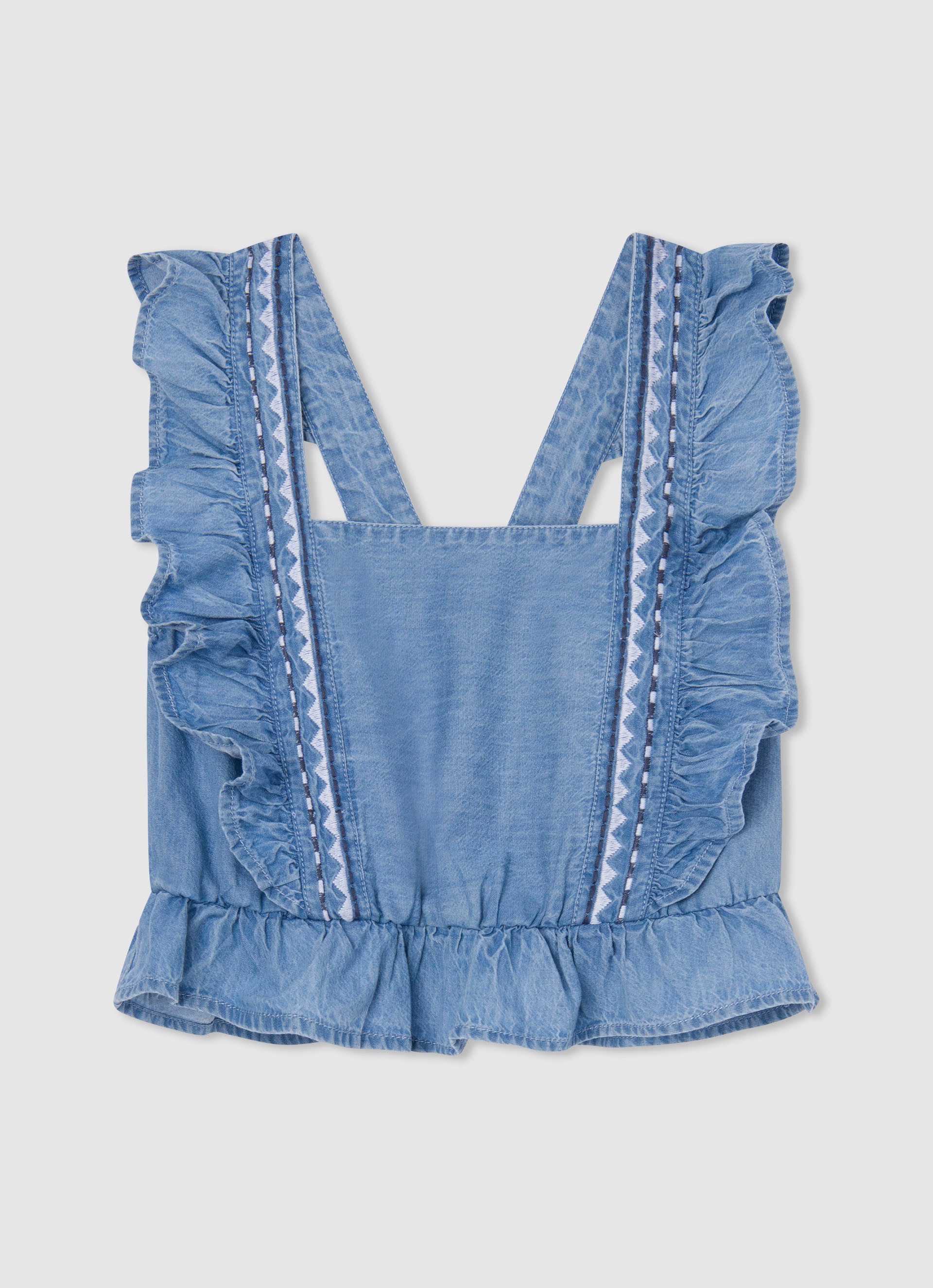 Pepe Jeans Blouse met ruches QUELA