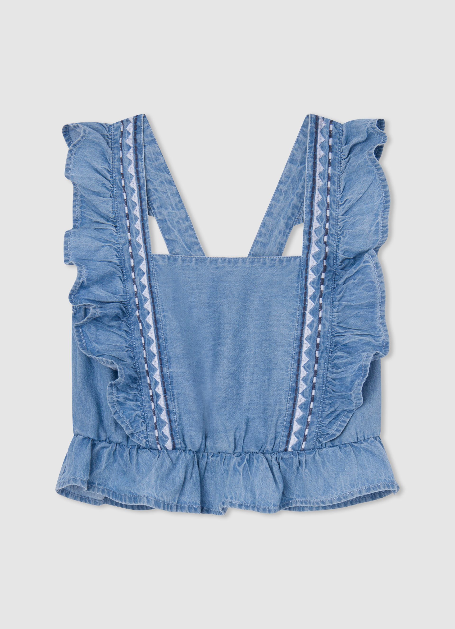 Pepe Jeans Blouse met ruches