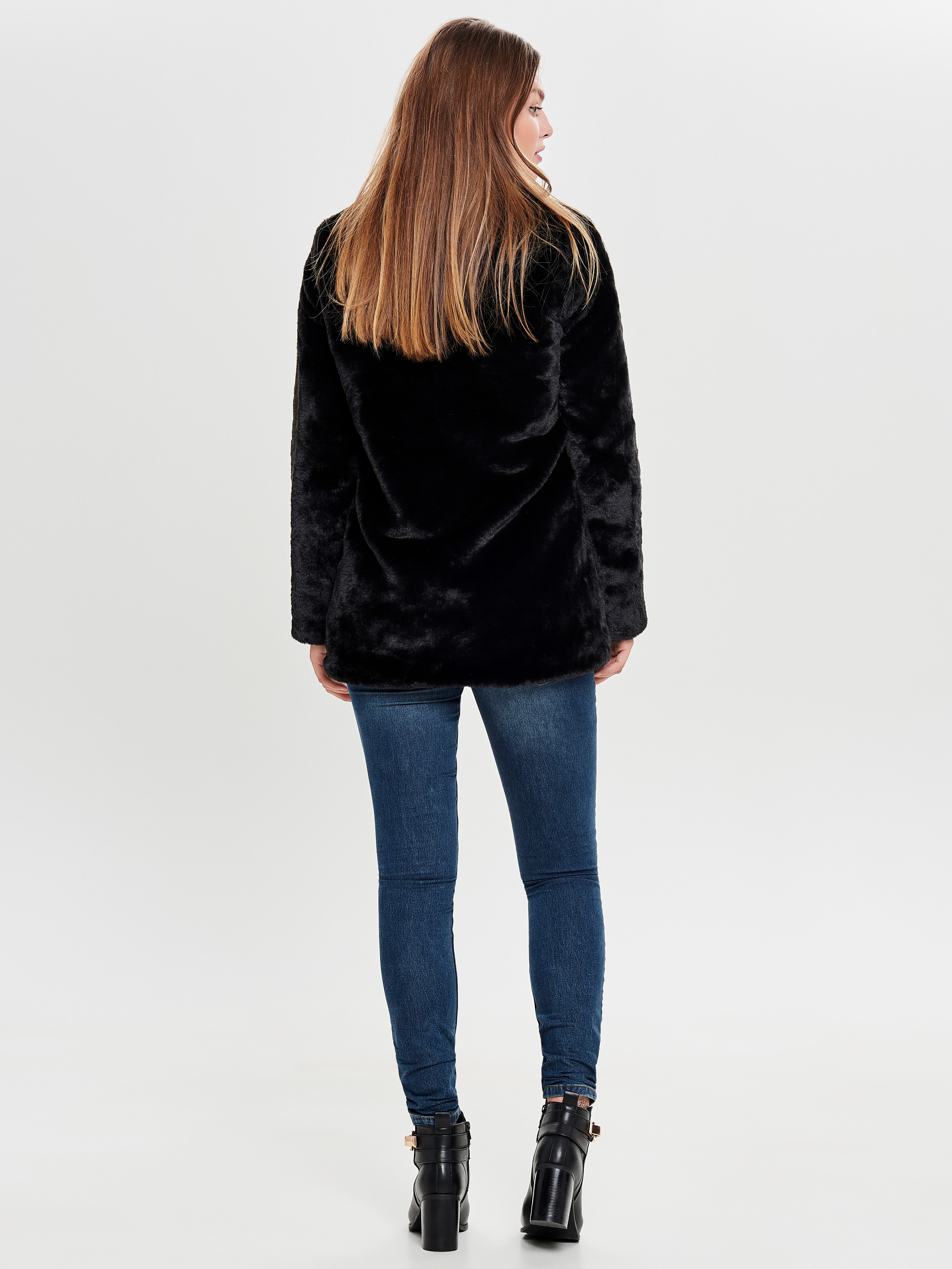 Only Lange jas van imitatiebont ONLVIDA FAUX FUR COAT OTW