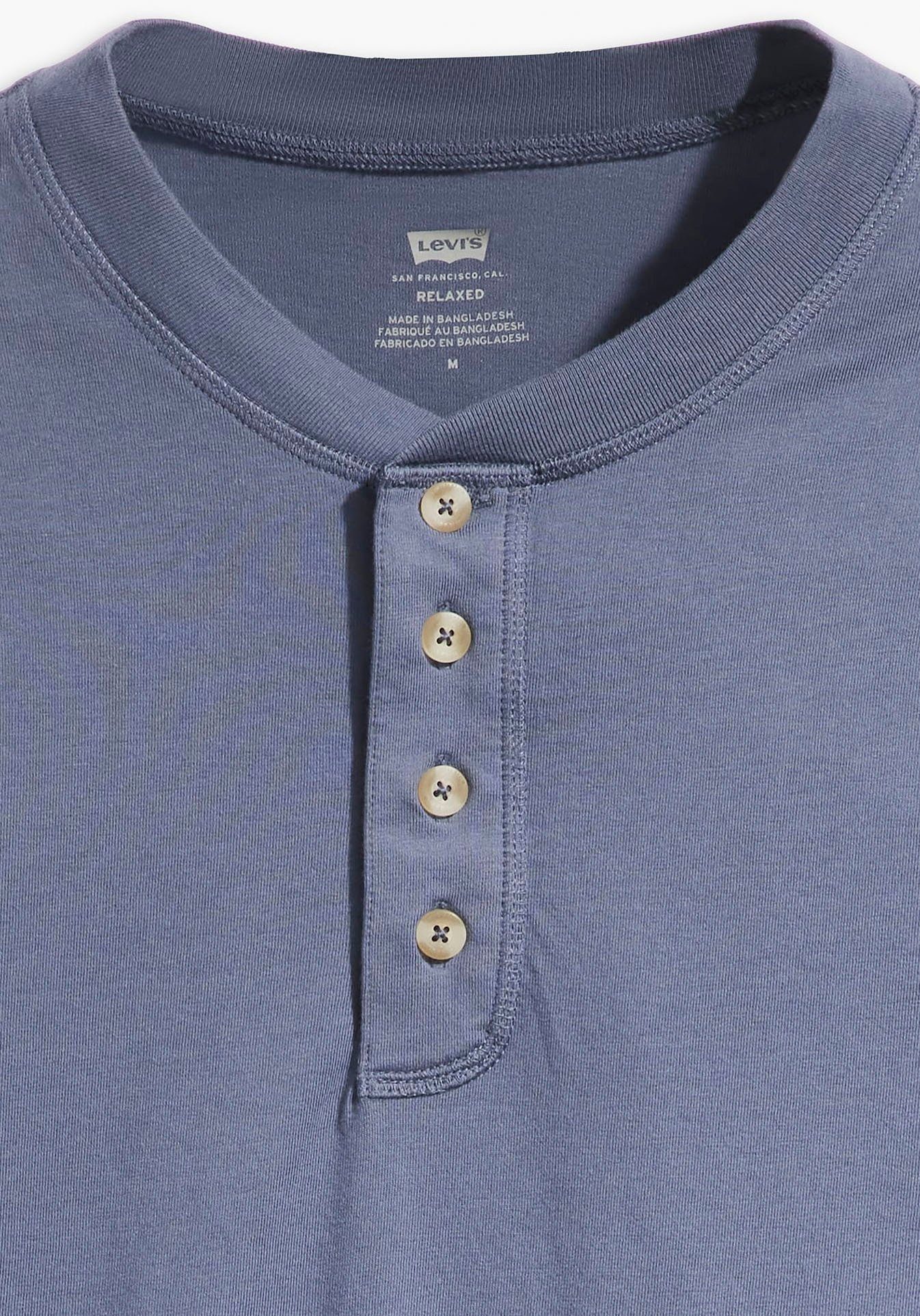 Levi's® Shirt met lange mouwen 4 BUTTON HENLEY BLUES