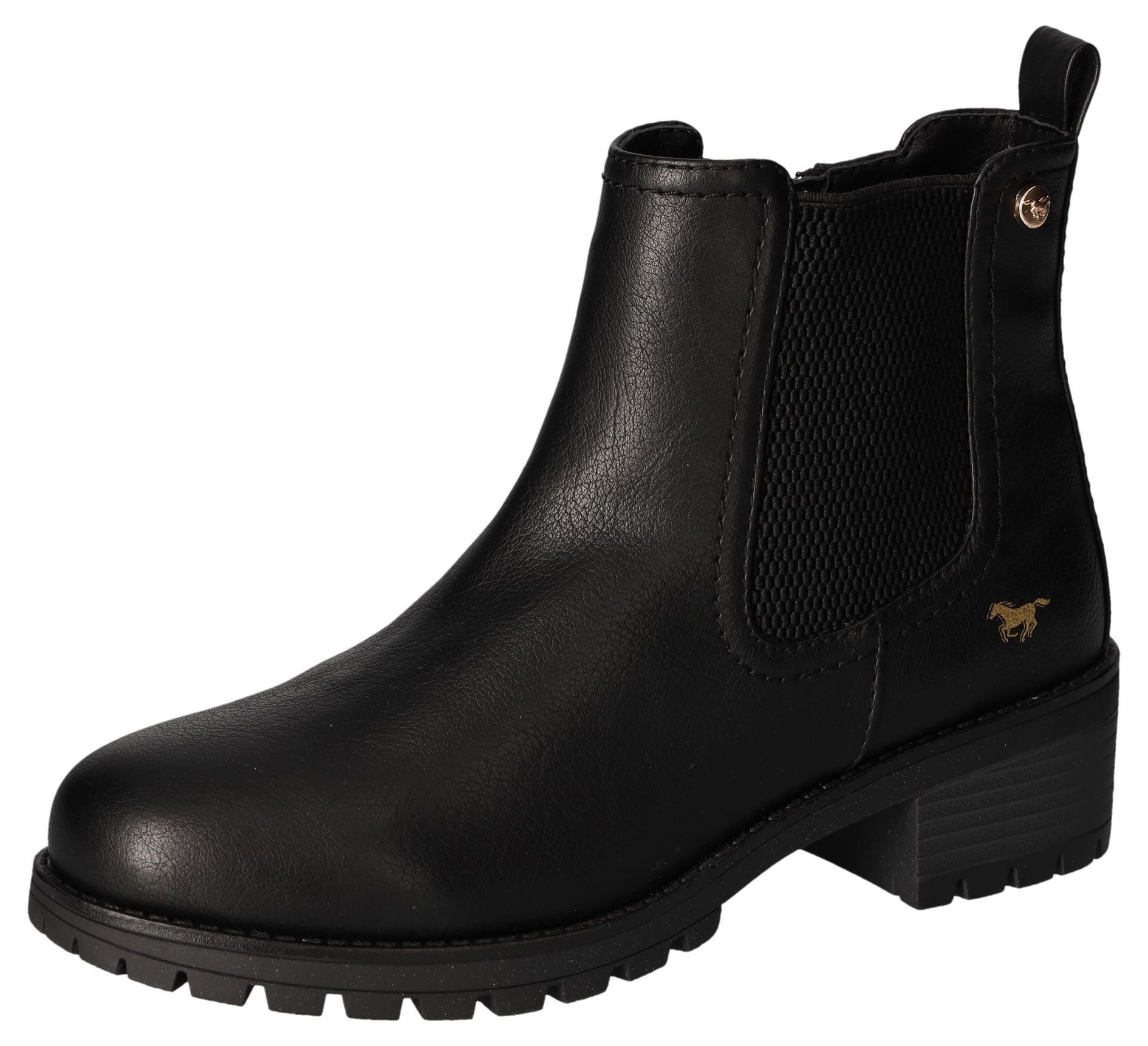 Mustang Shoes Chelsea-boots enkellaars, hakken, met zijstretch