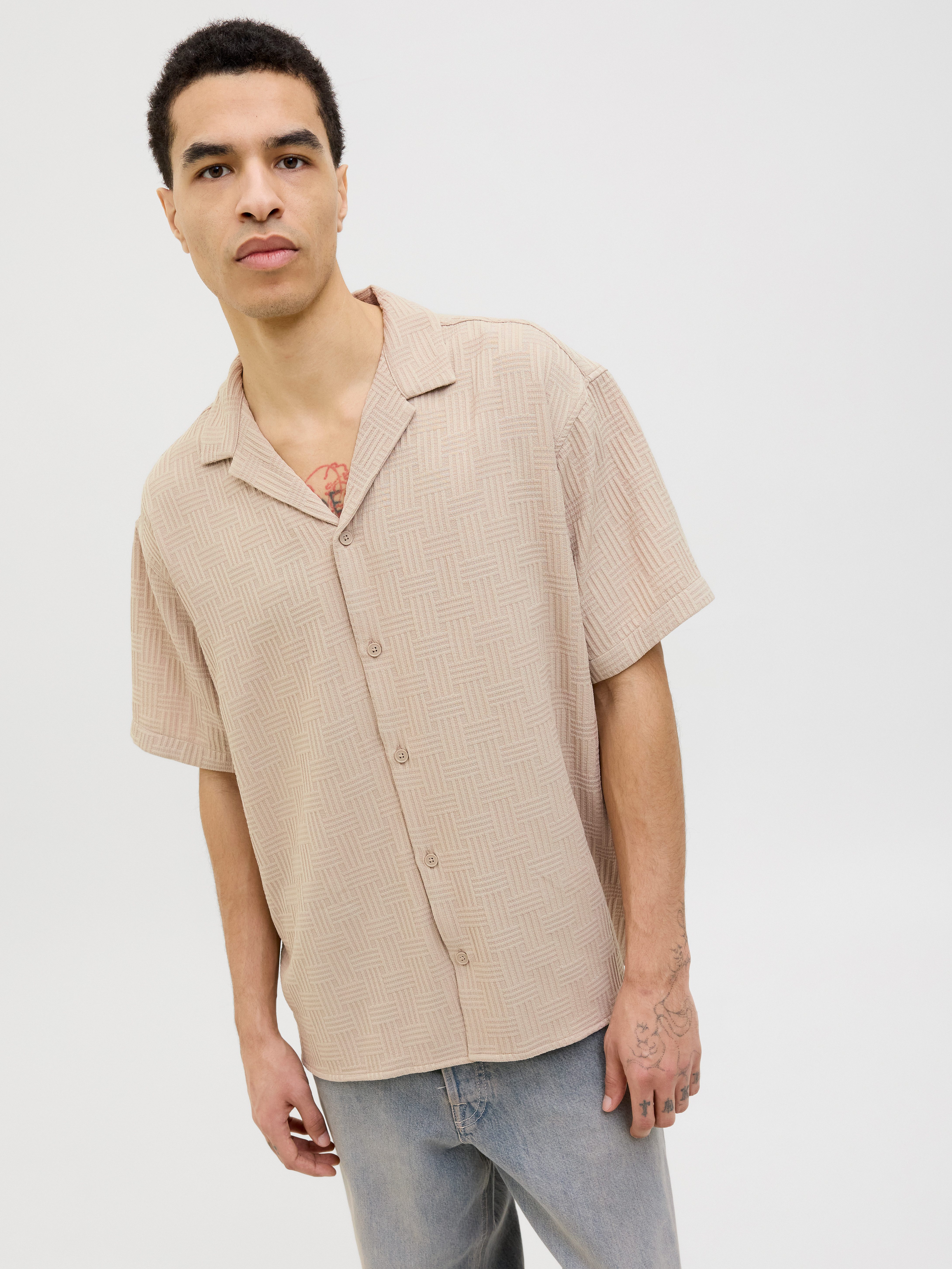Jack & Jones Overhemd met korte mouwen JJEMATTEO RESORT SHIRT SS SN