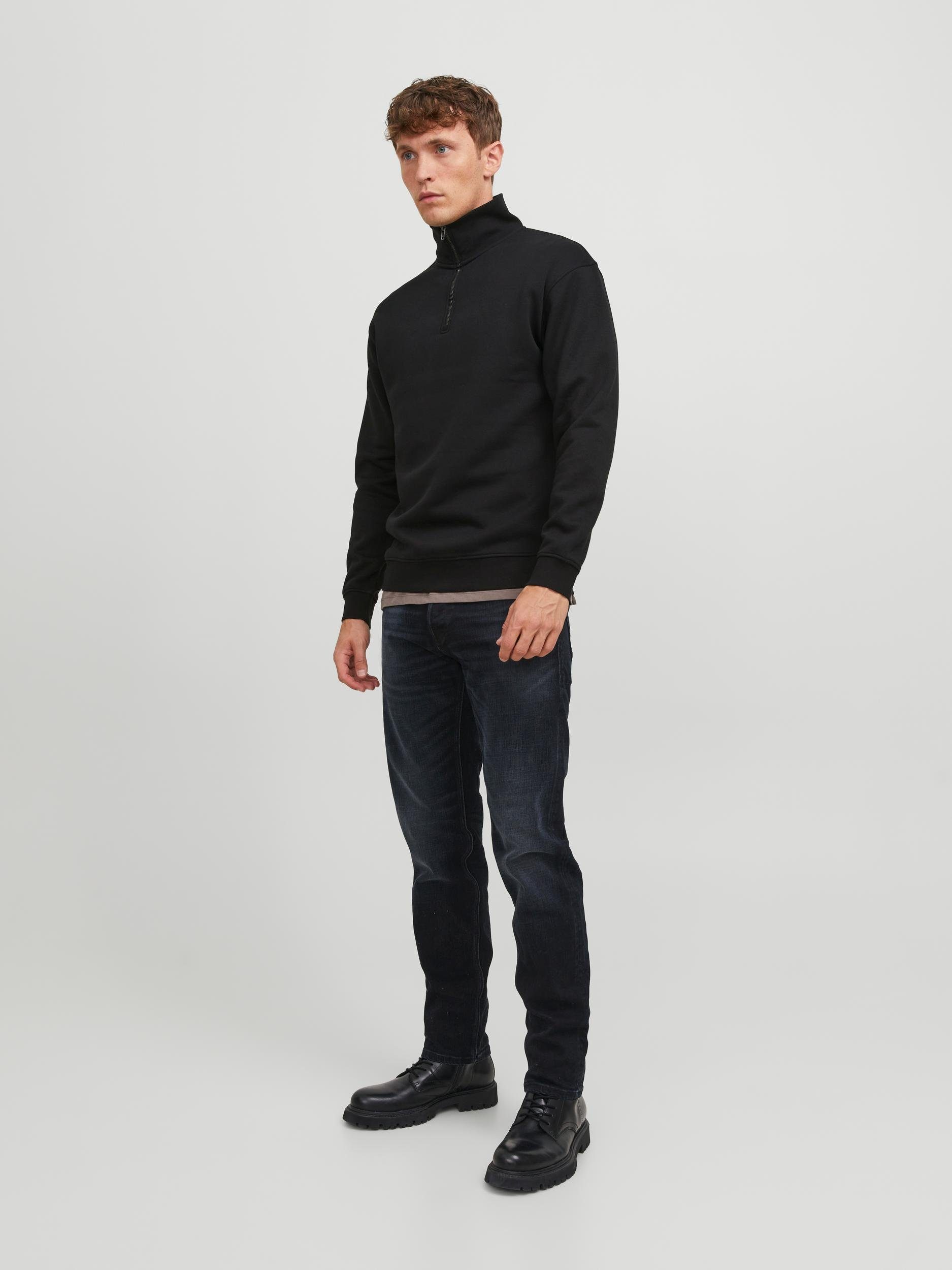 Jack & Jones Sweatshirt JJEBRADLEY SWEAT HALF ZIP NOOS