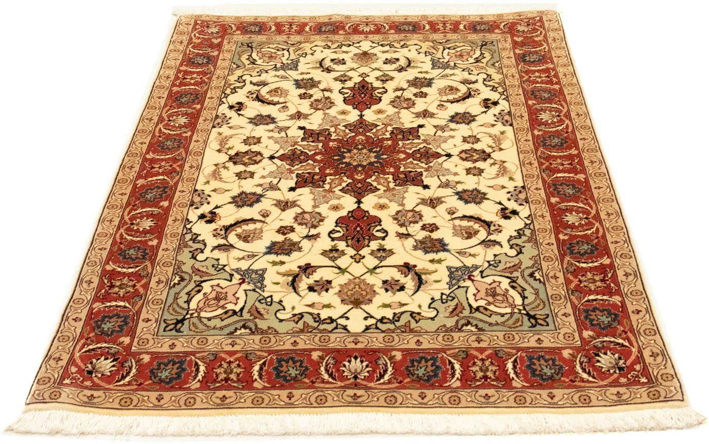 morgenland Vloerkleed Täbriz 50 Raj vloerkleed met de hand geknoopt beige handgeknoopt