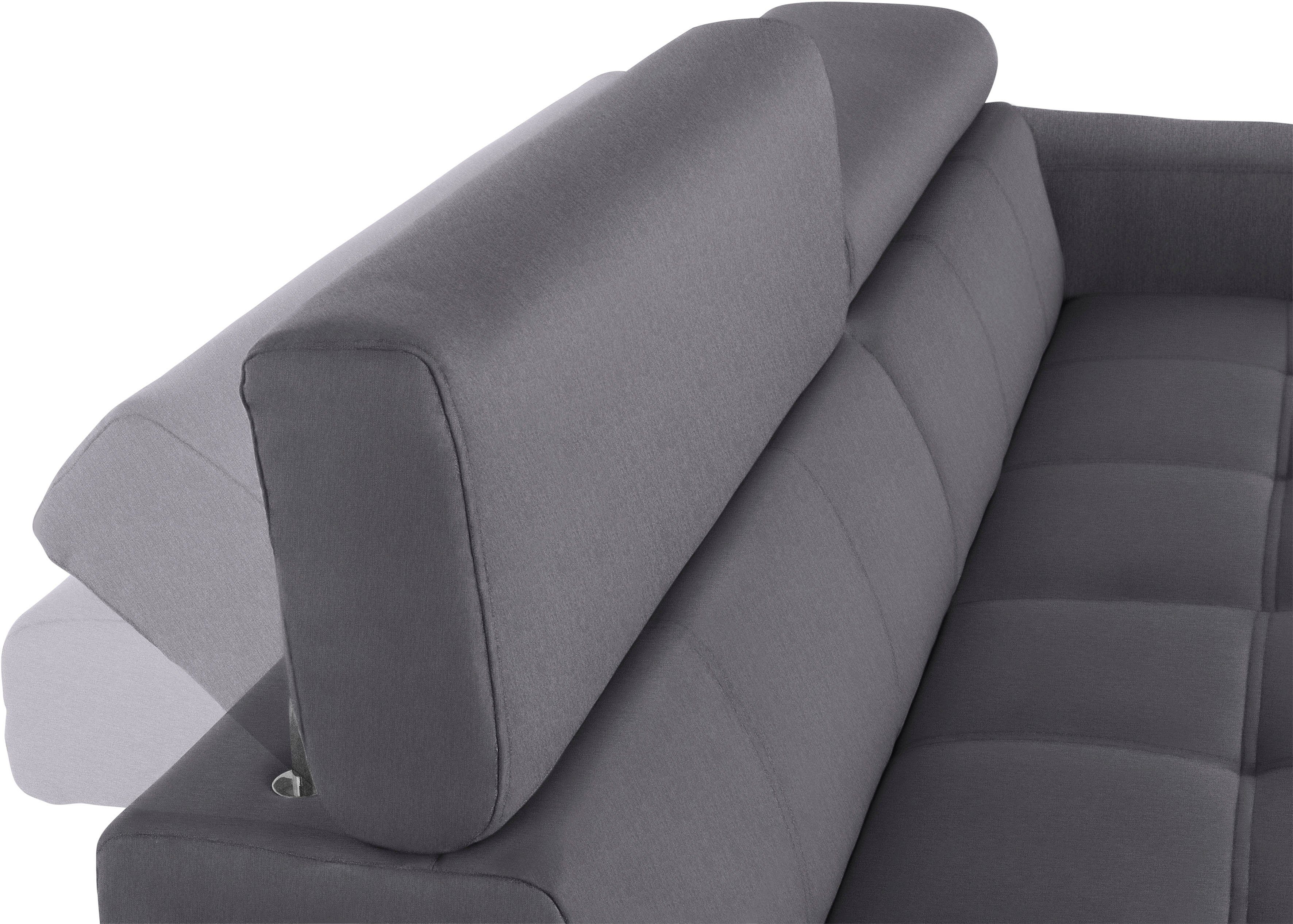 DOMO collection 2,5-zitsbank Cunelli tijdloos en elegant, moderne zitnaden als designelement,