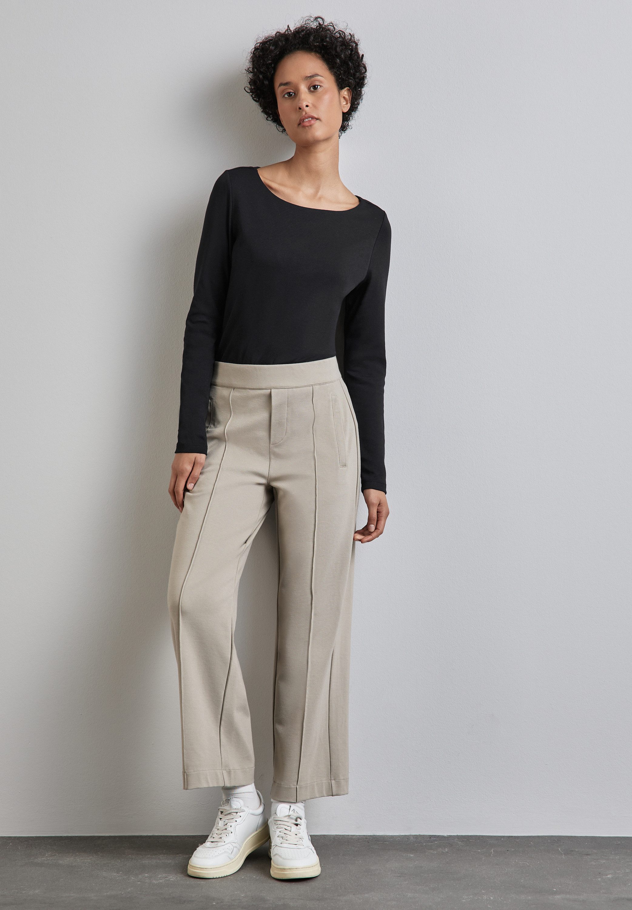 STREET ONE Shirt met lange mouwen Style Lanea met boothals