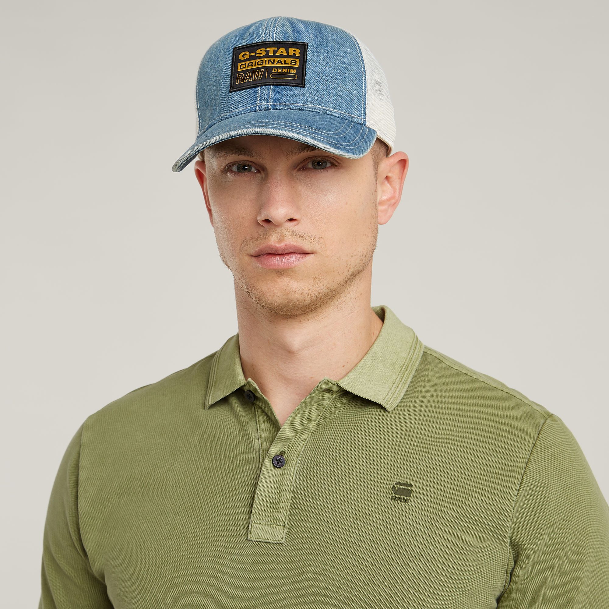 G-Star RAW Poloshirt Dunda slim fit Logo-embossing op de borst